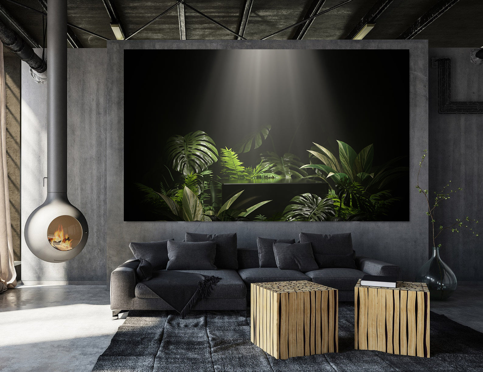 Tablou Canvas - Frunze în Umbră