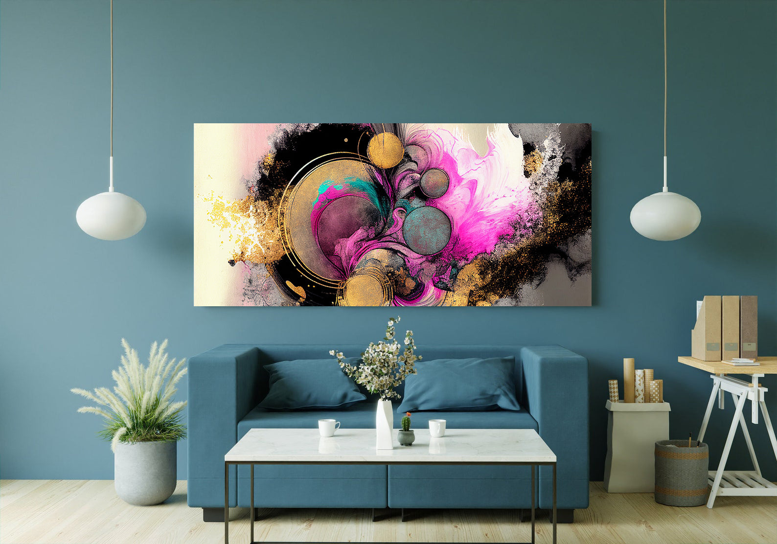 Peinture sur toile – Couleurs abstraites