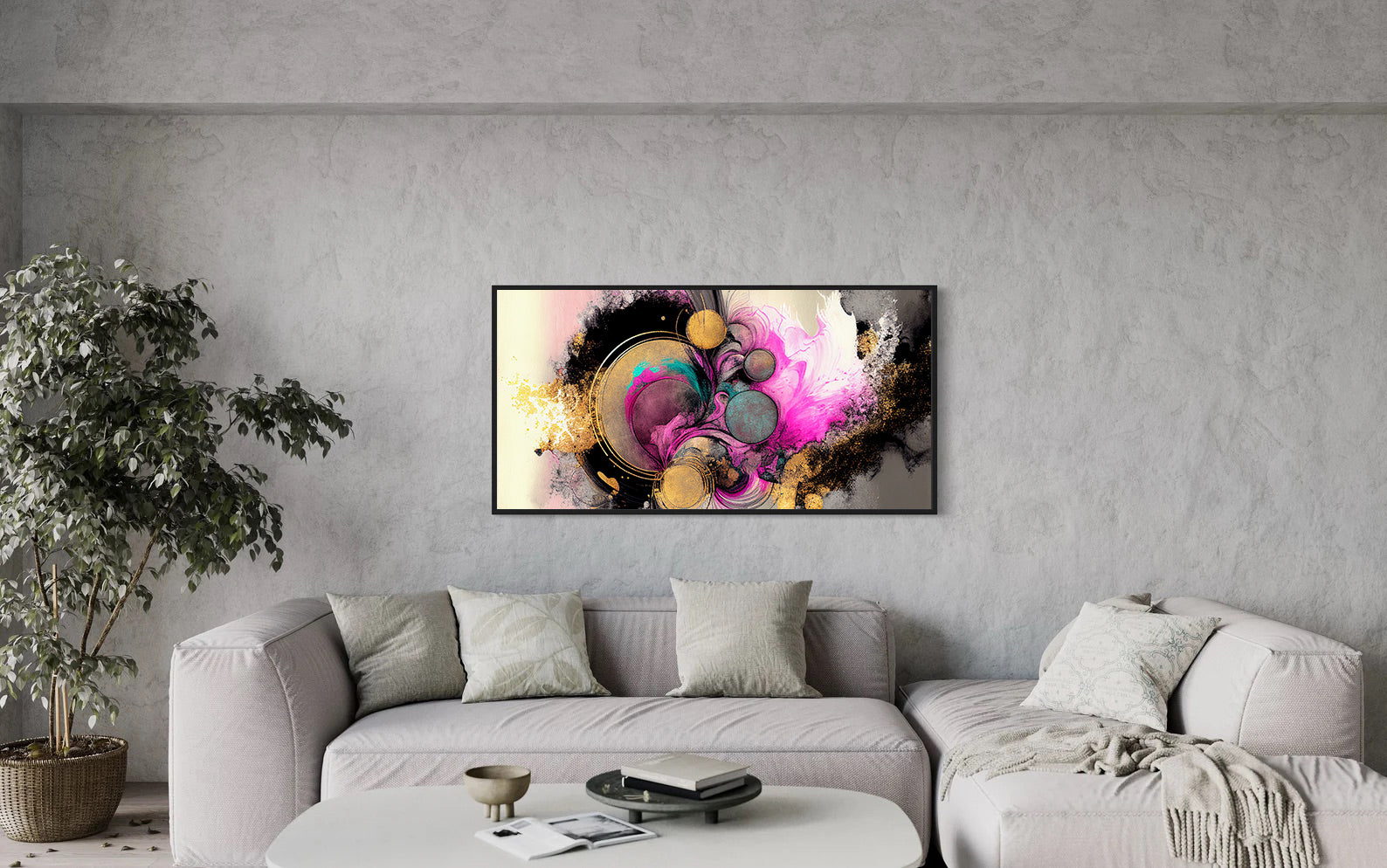 Peinture sur toile – Couleurs abstraites