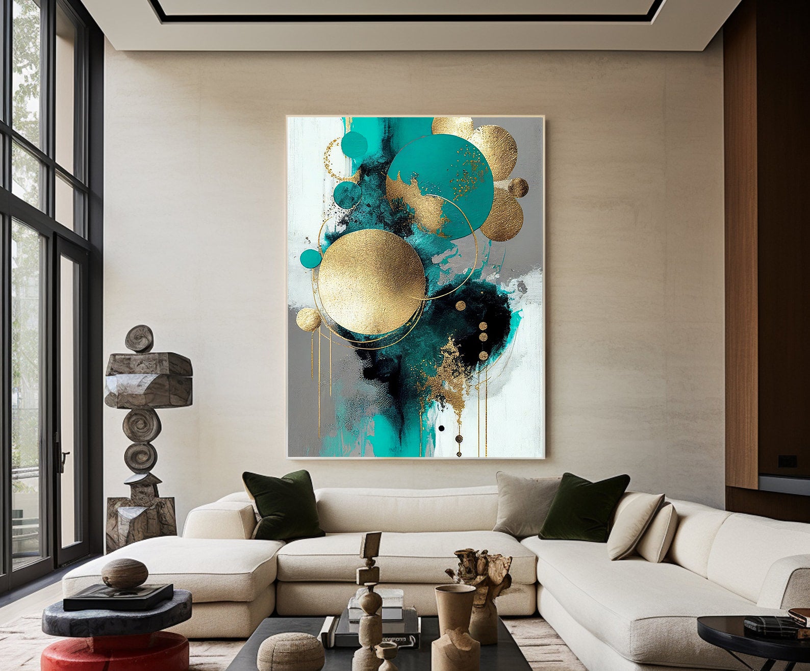 Tablou Canvas - Modern Circles Art