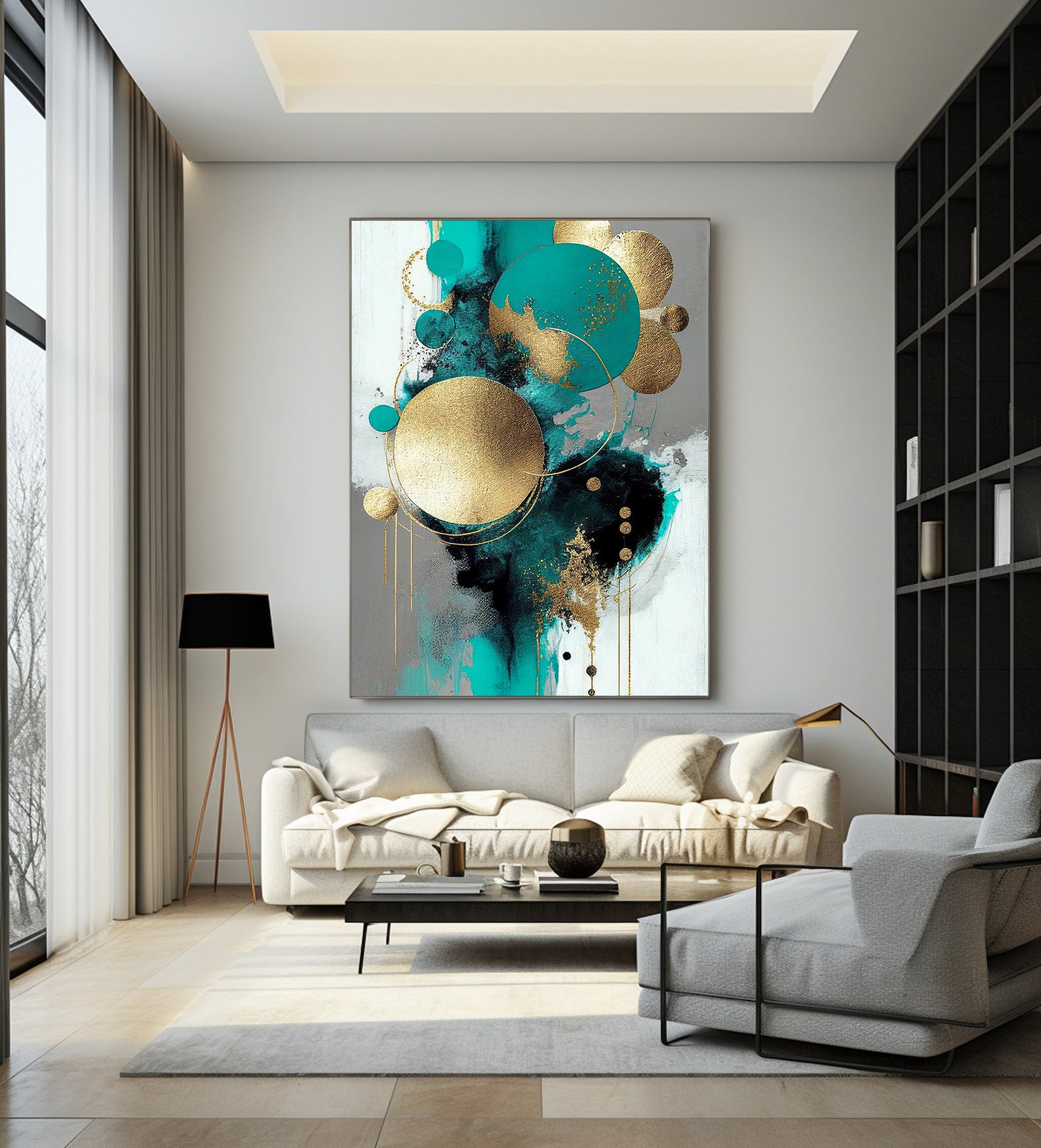 Tablou Canvas - Modern Circles Art