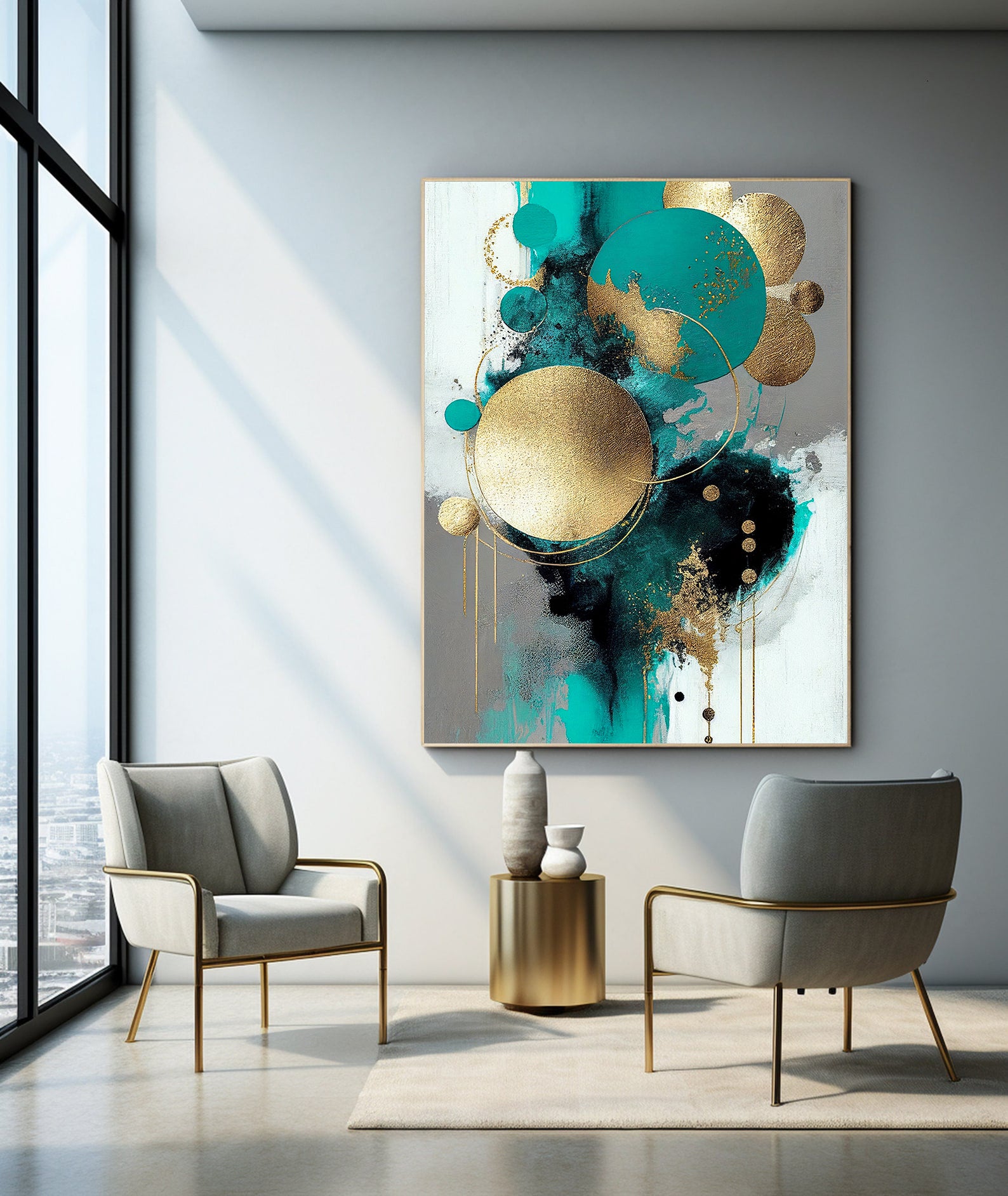 Tablou Canvas - Modern Circles Art