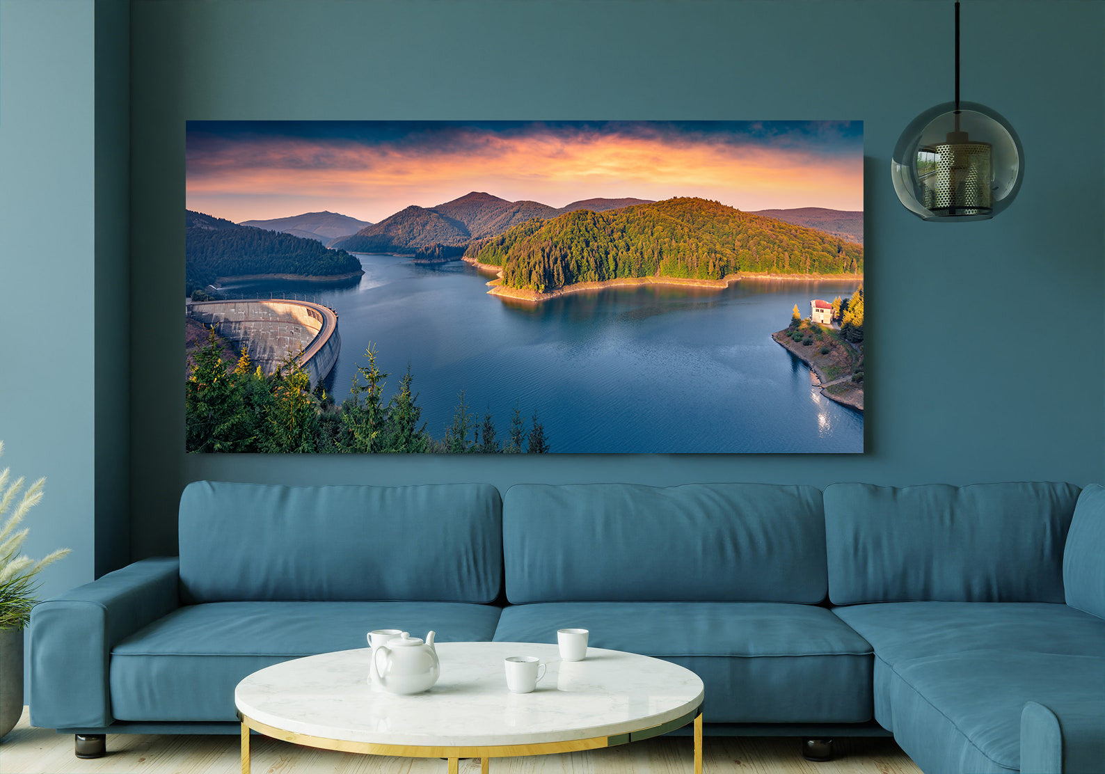 Peinture sur toile - Barrage d'Oașa