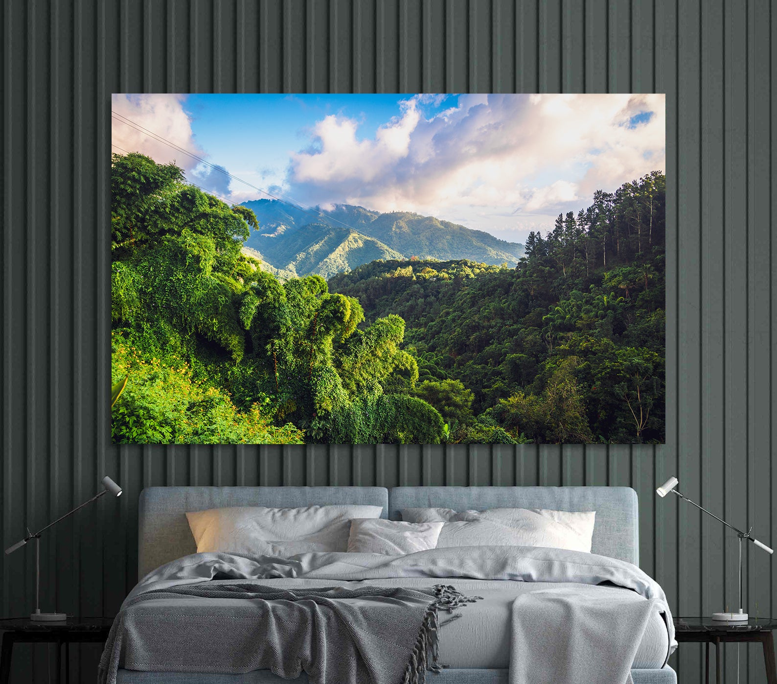 Peinture sur toile - Paysage de la Jamaïque