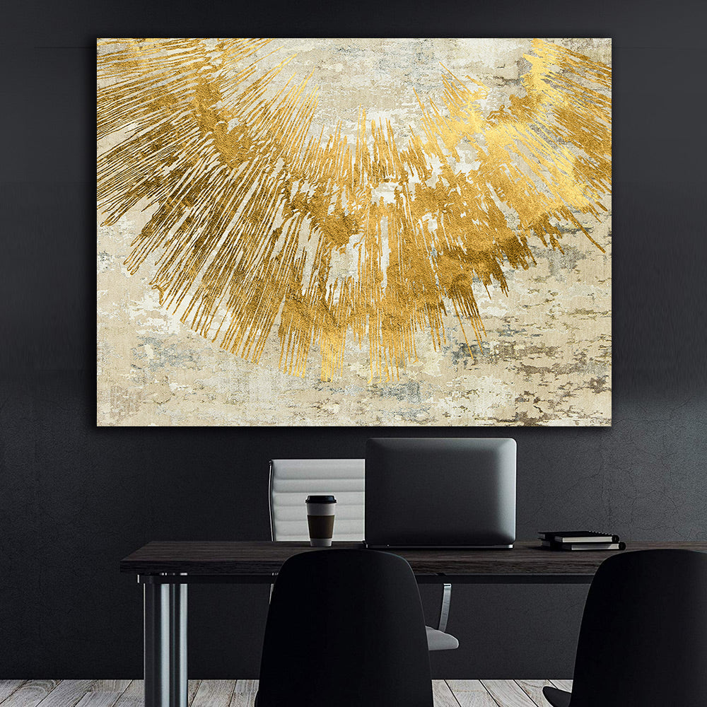 Tablou Canvas - Abstract Auriu