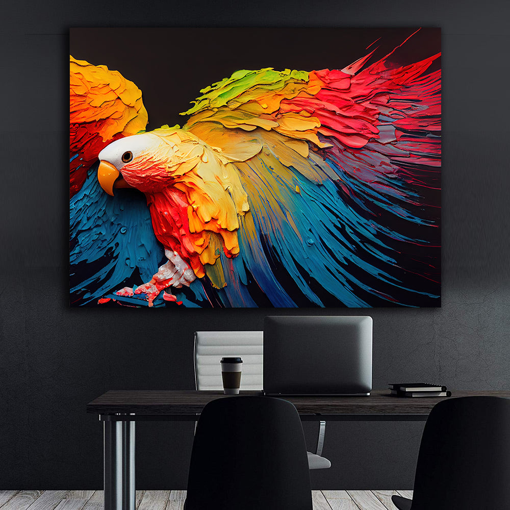 Tablou Canvas - Papagal Multicolor
