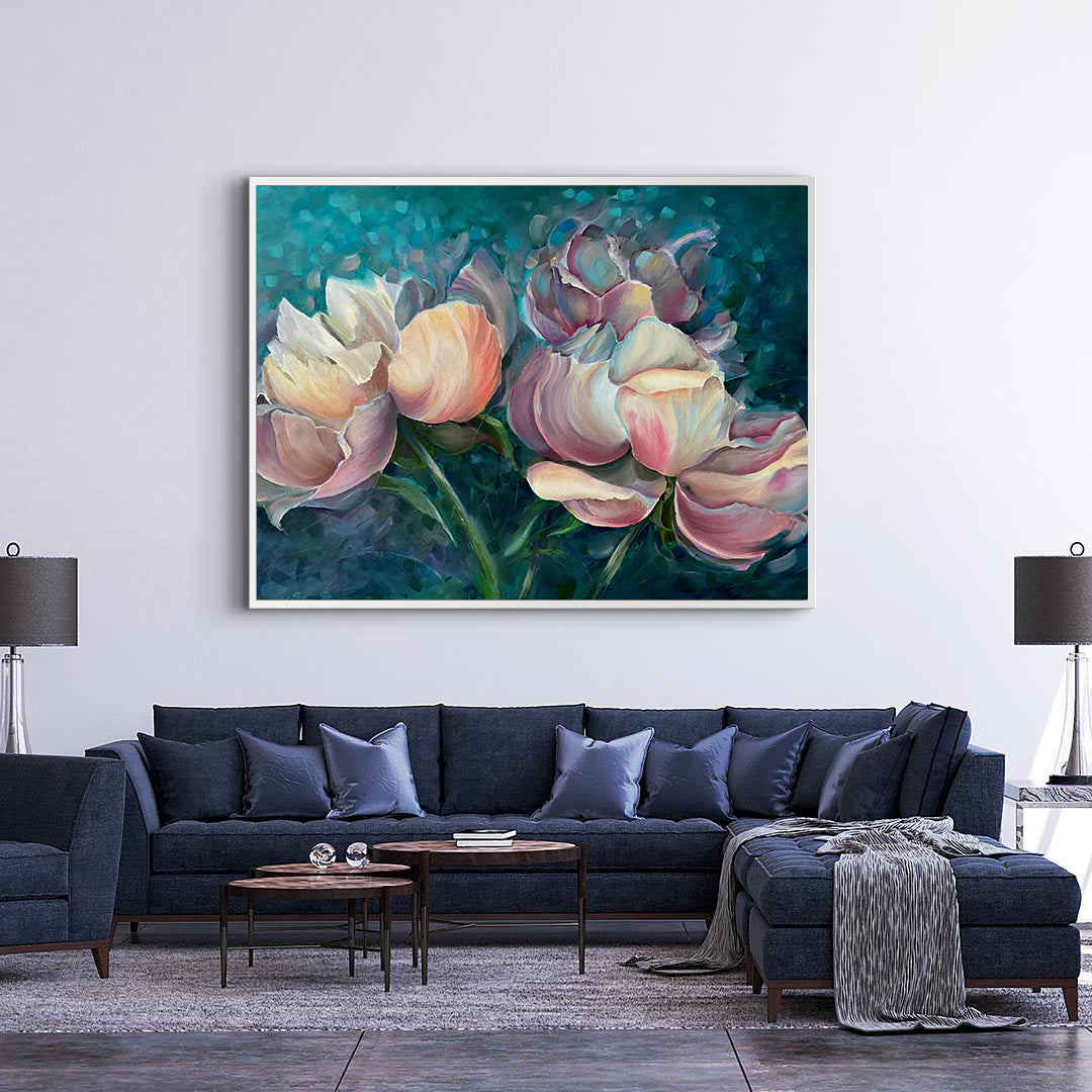 Tablou Canvas - Flori Roz