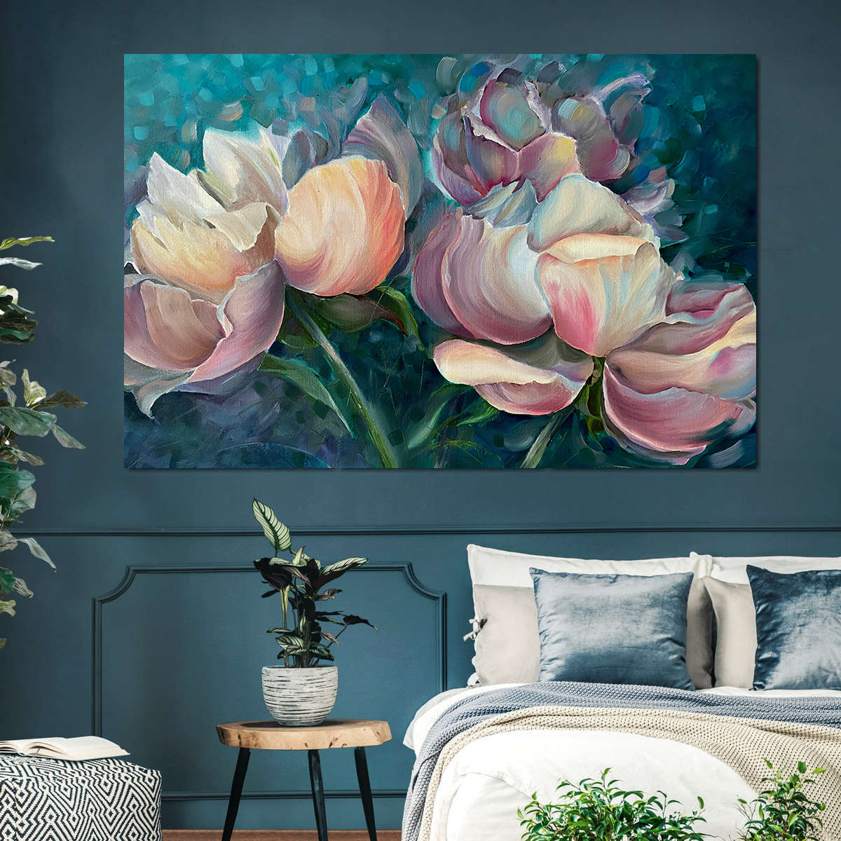 Tablou Canvas - Flori Roz