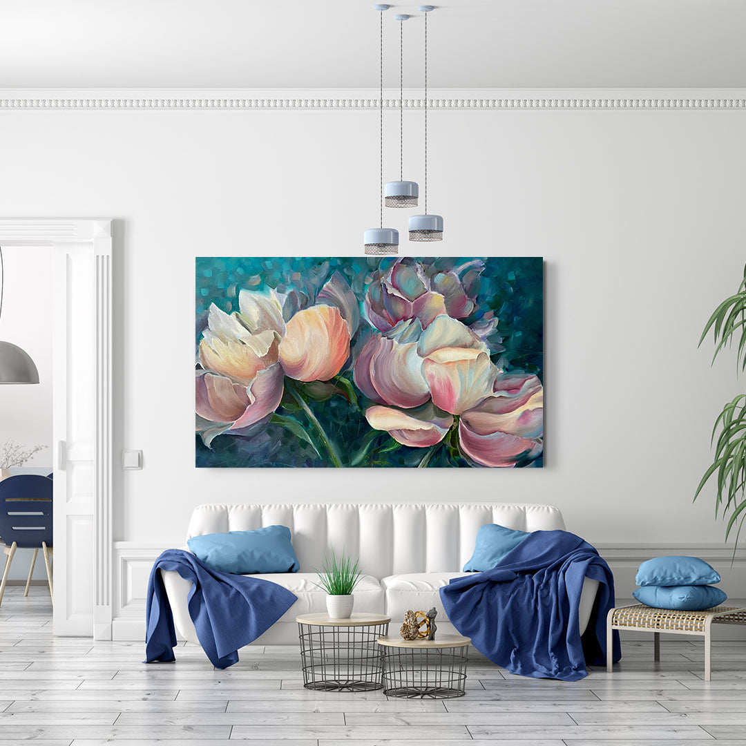 Tablou Canvas - Flori Roz