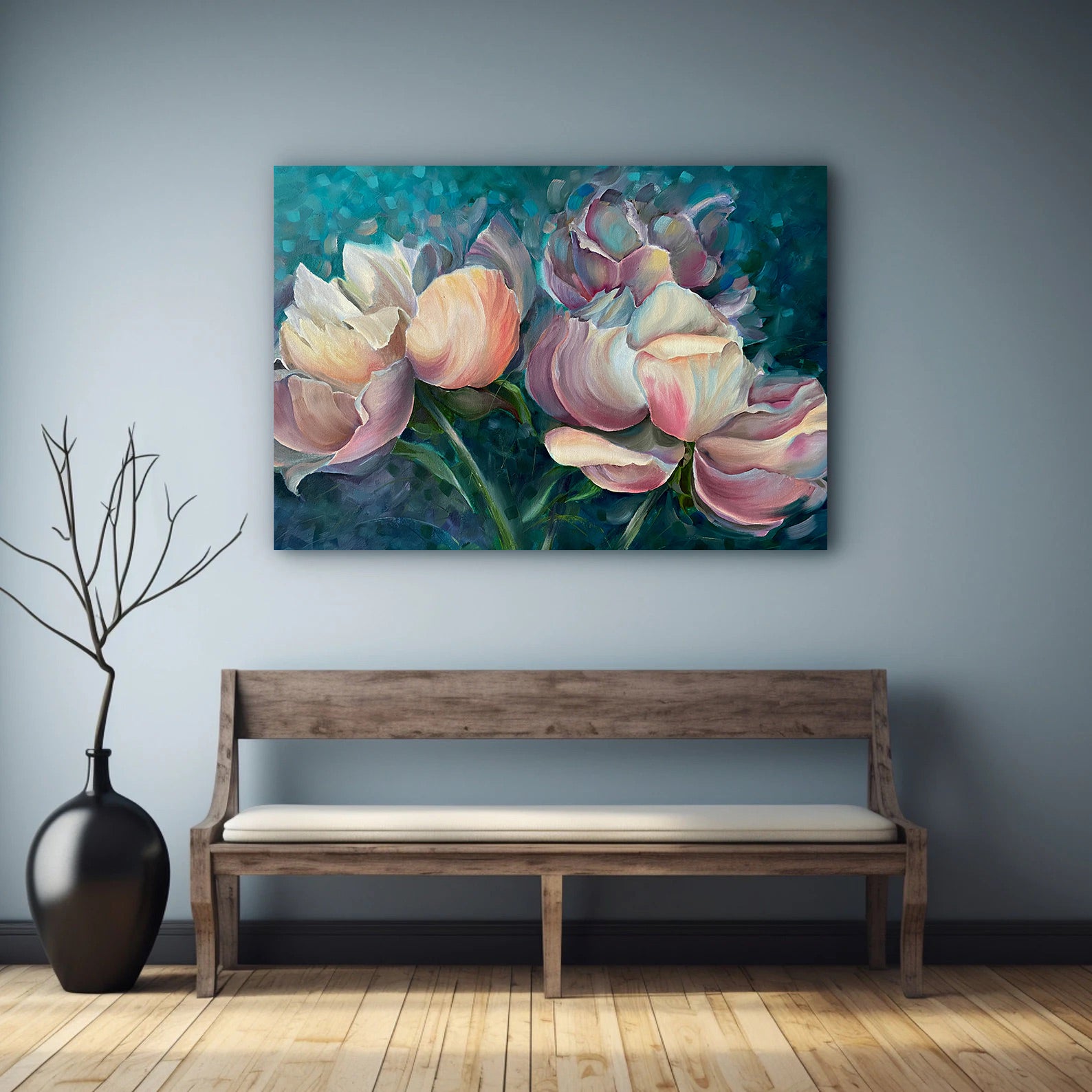 Tablou Canvas - Flori Roz