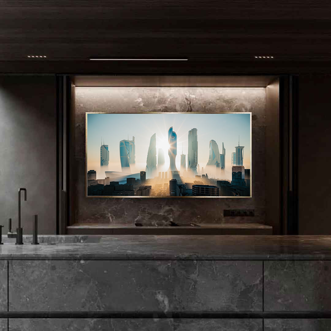 Peinture sur toile - Future-City