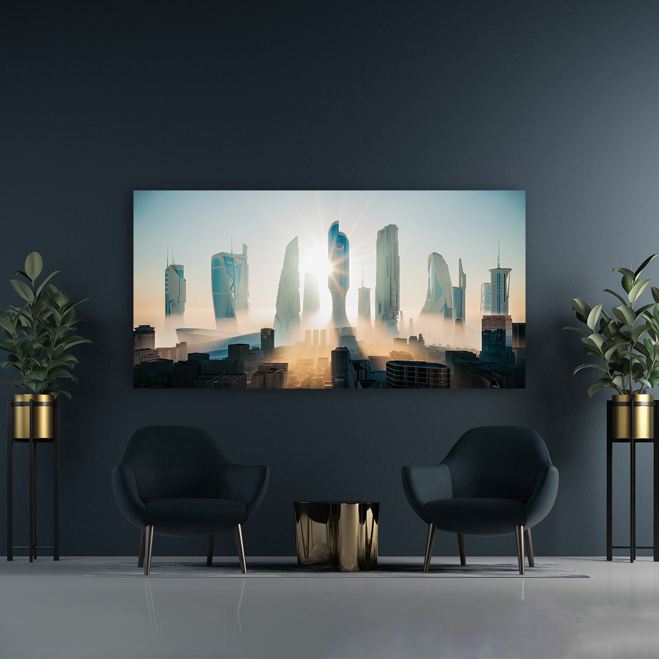 Peinture sur toile - Future-City