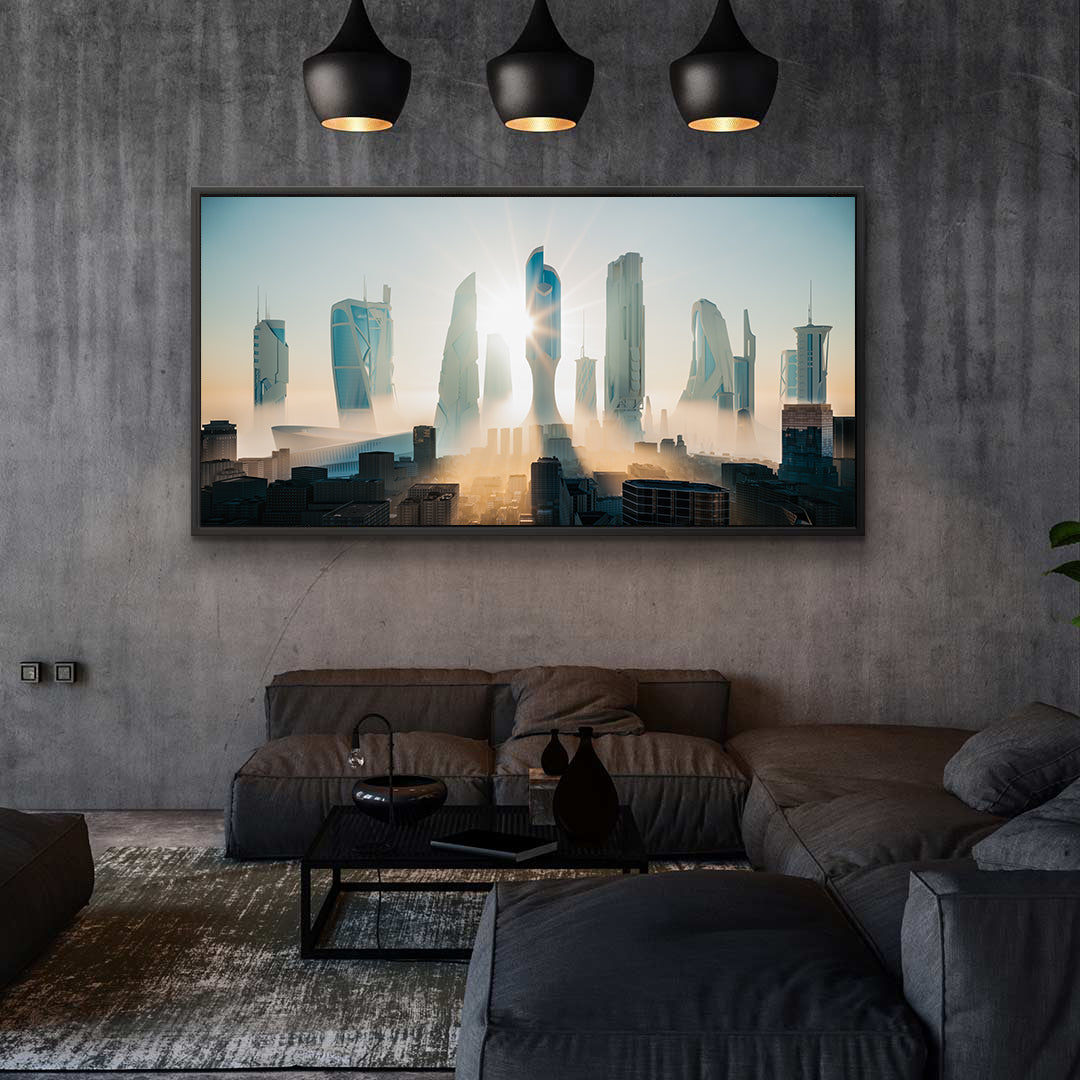 Peinture sur toile - Future-City
