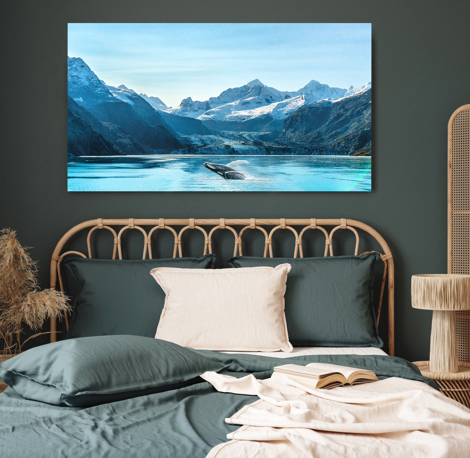 Peinture sur toile - Baleine dans l'océan