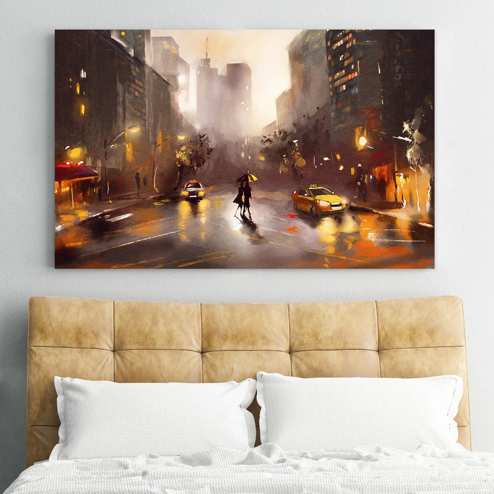 Tablou Canvas - Îndrăgostiți în Oraș