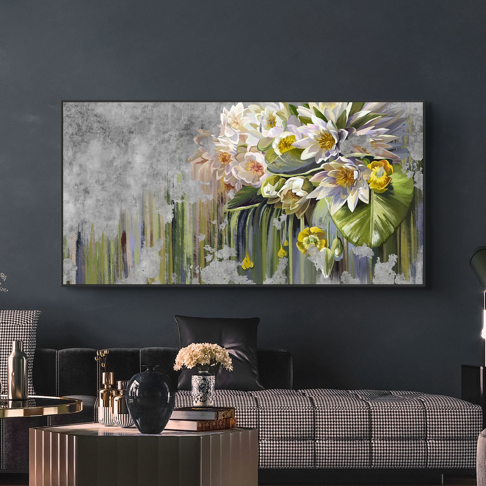 Tablou Canvas - Flori Albe