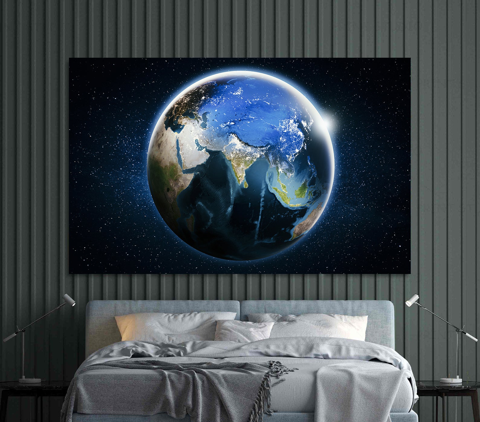 Peinture sur toile - Planète Terre