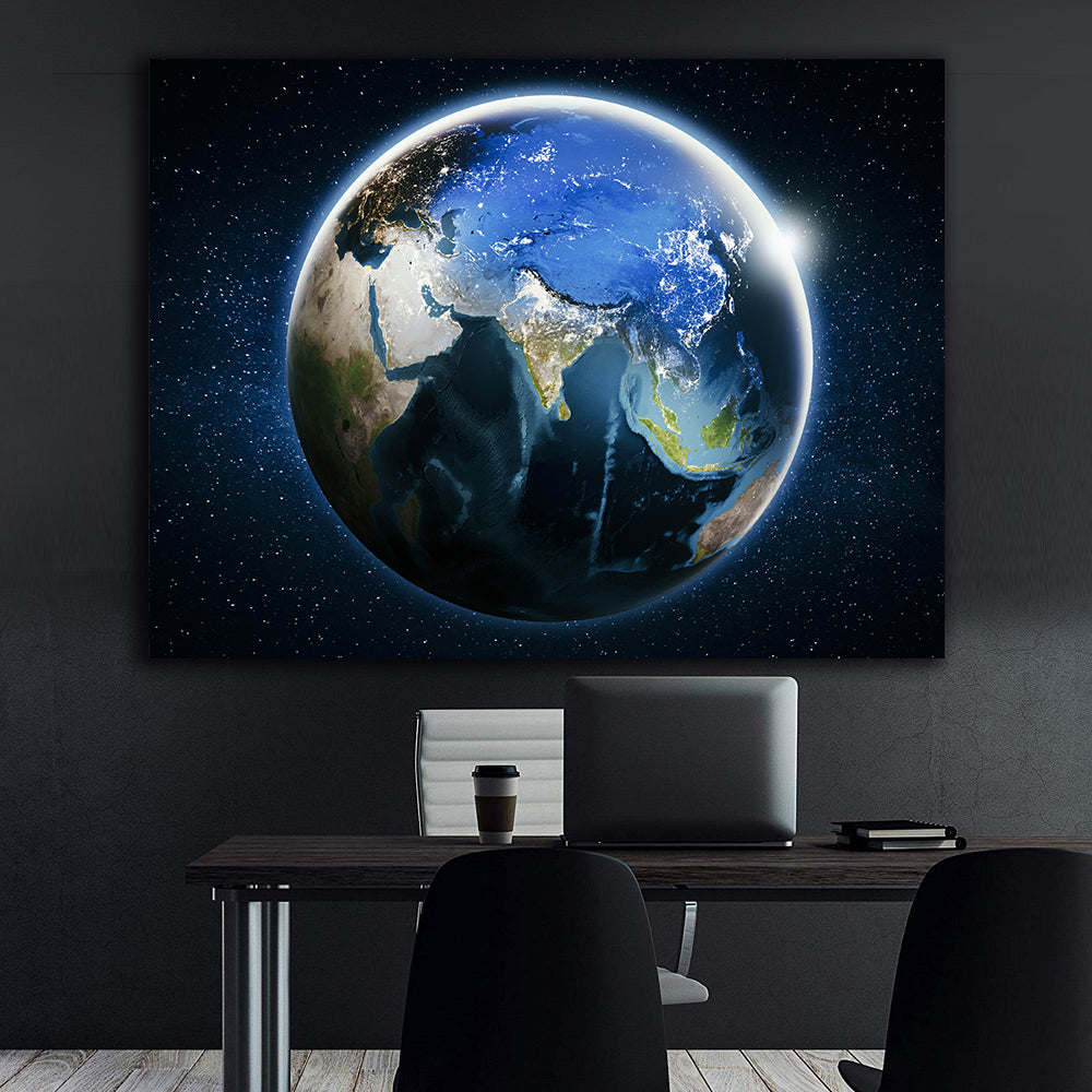 Peinture sur toile - Planète Terre