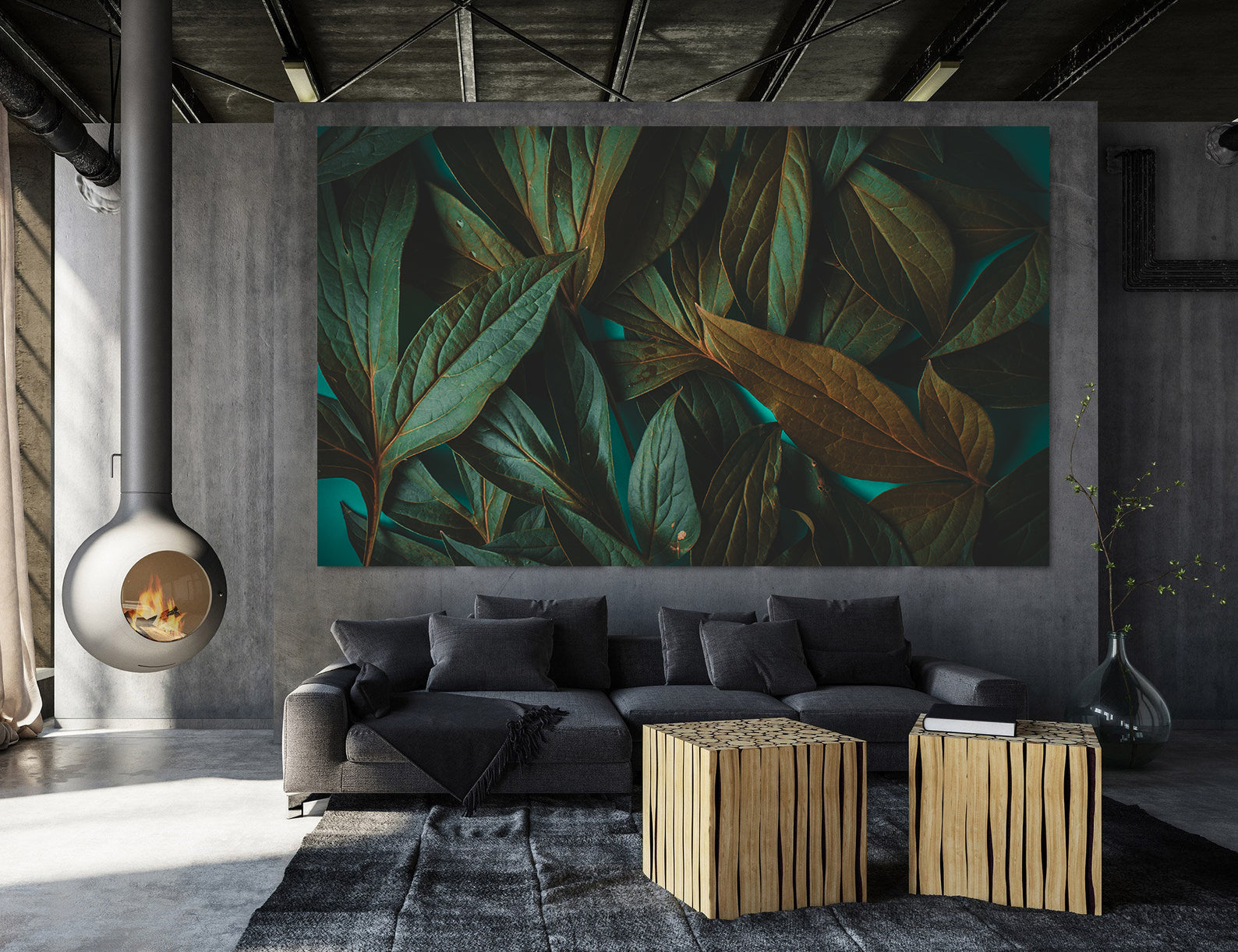 Tablou Canvas - Frunze Verzi