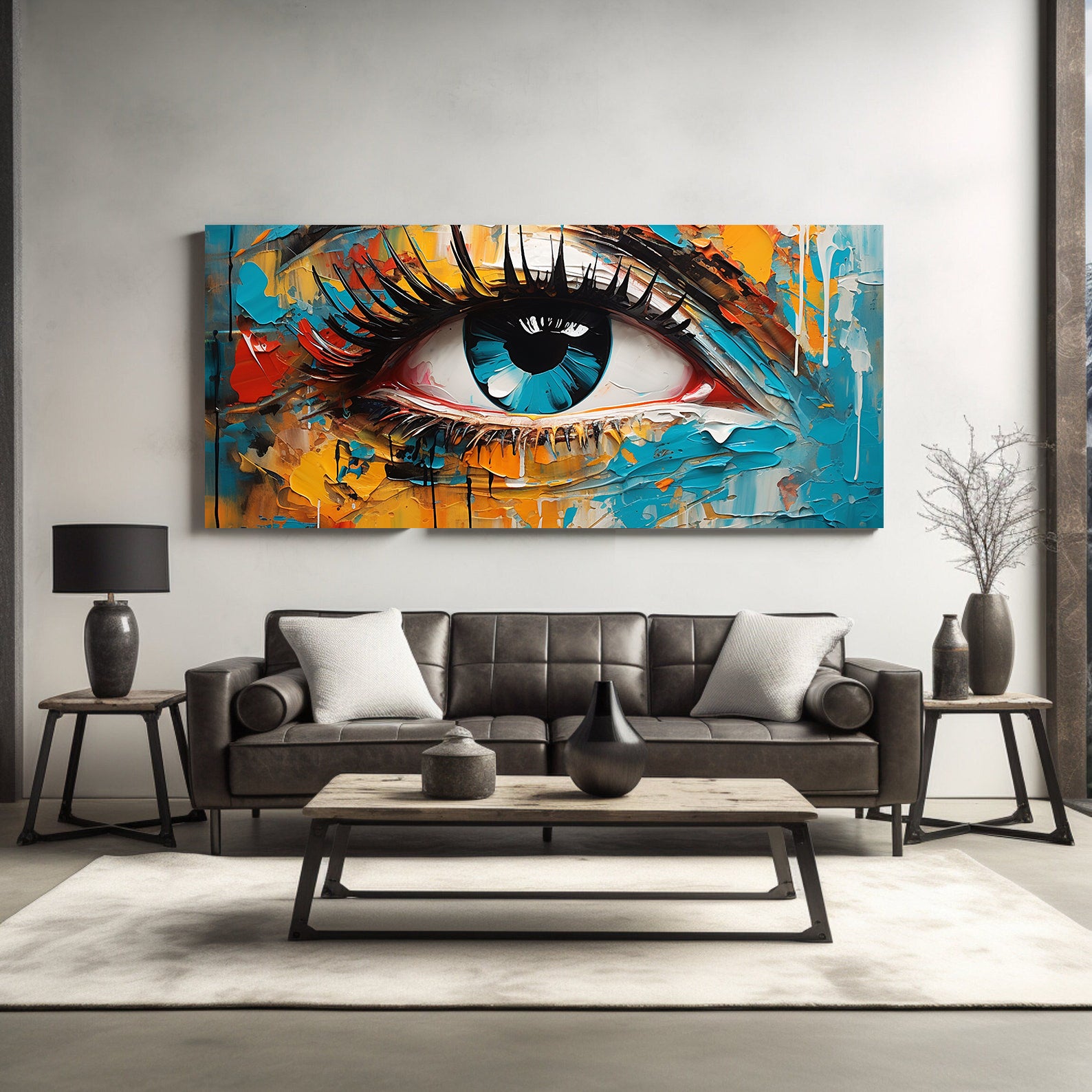 Tablou Canvas - Ochi Multicolor