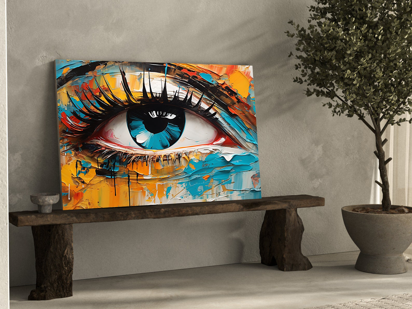 Tablou Canvas - Ochi Multicolor