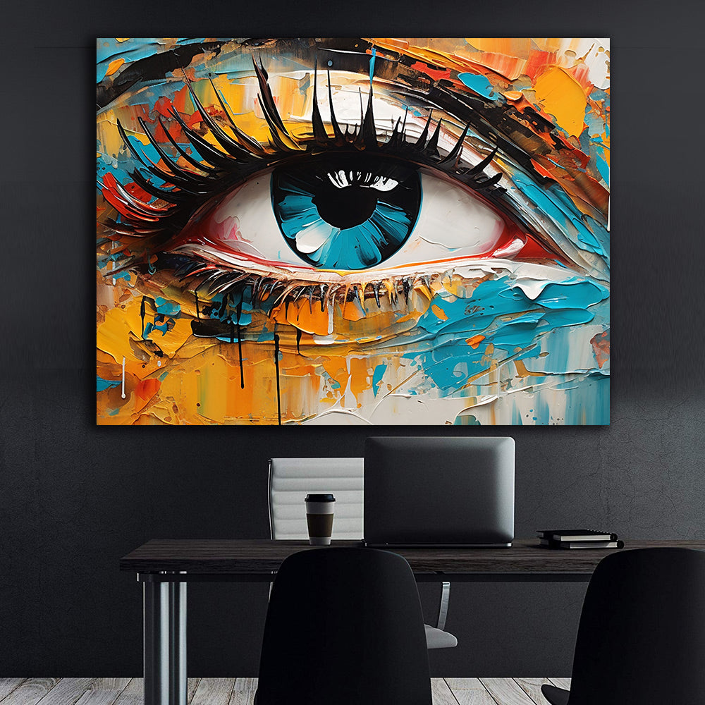 Tablou Canvas - Ochi Multicolor