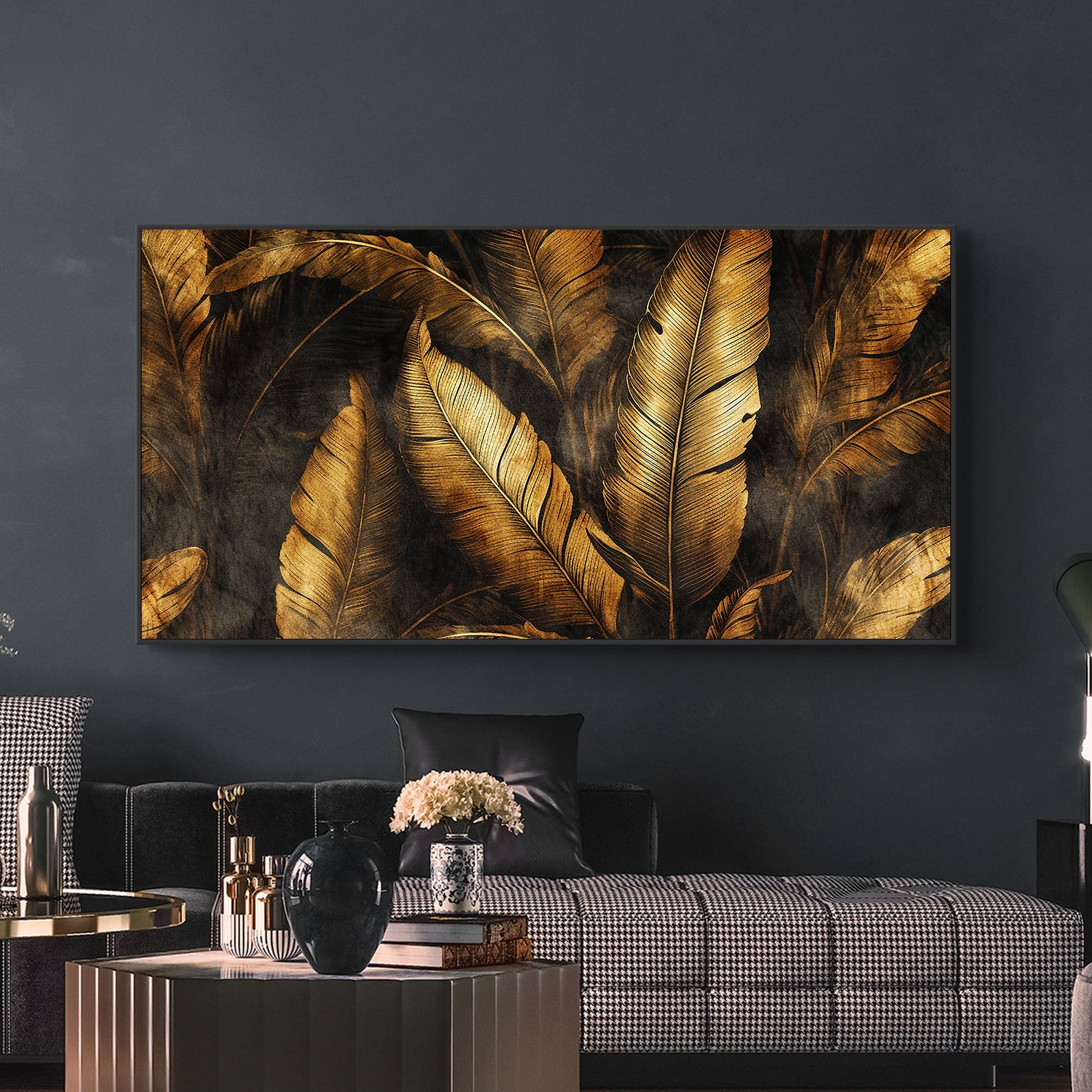 Tablou Canvas - Frunze Aurii