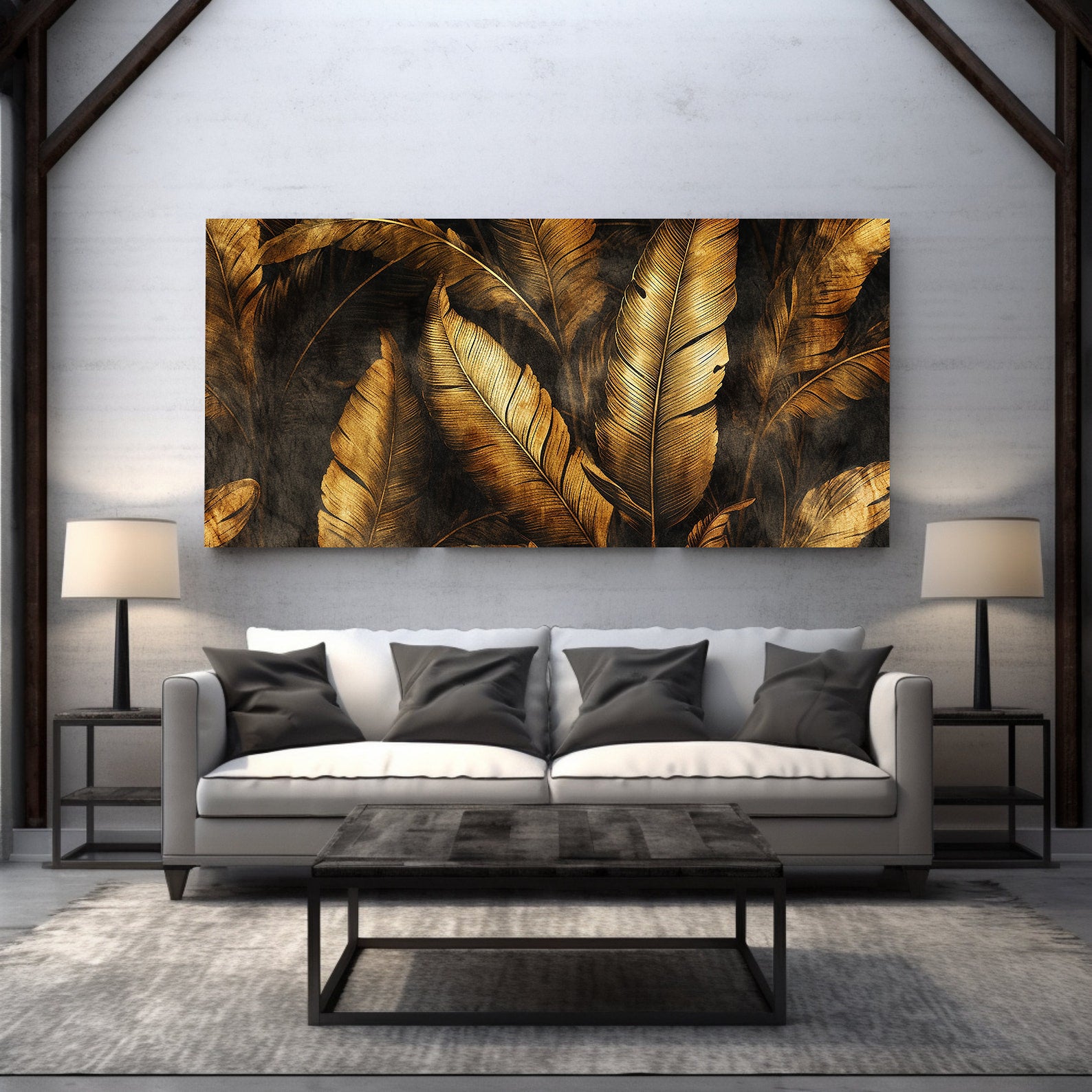 Tablou Canvas - Frunze Aurii