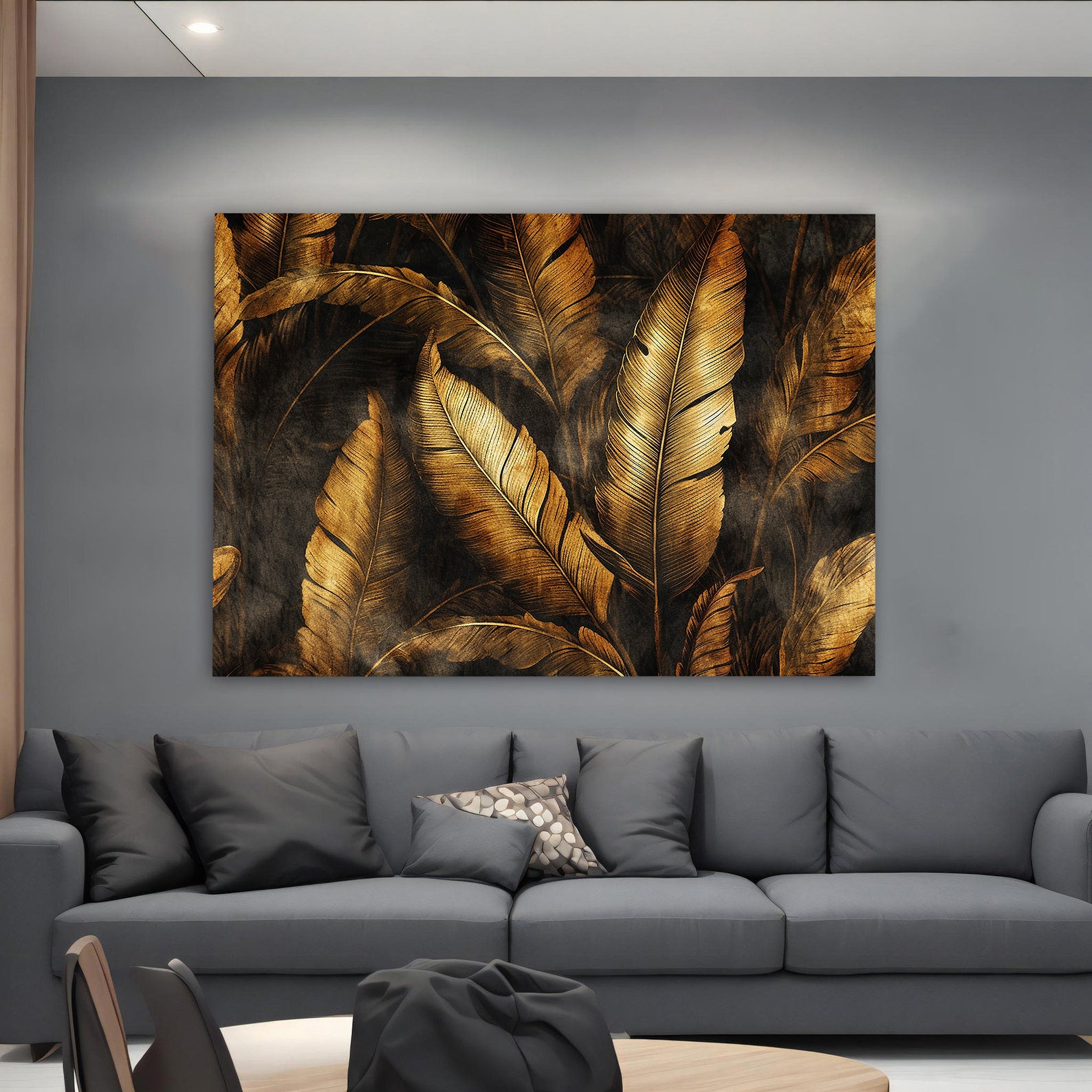 Tablou Canvas - Frunze Aurii