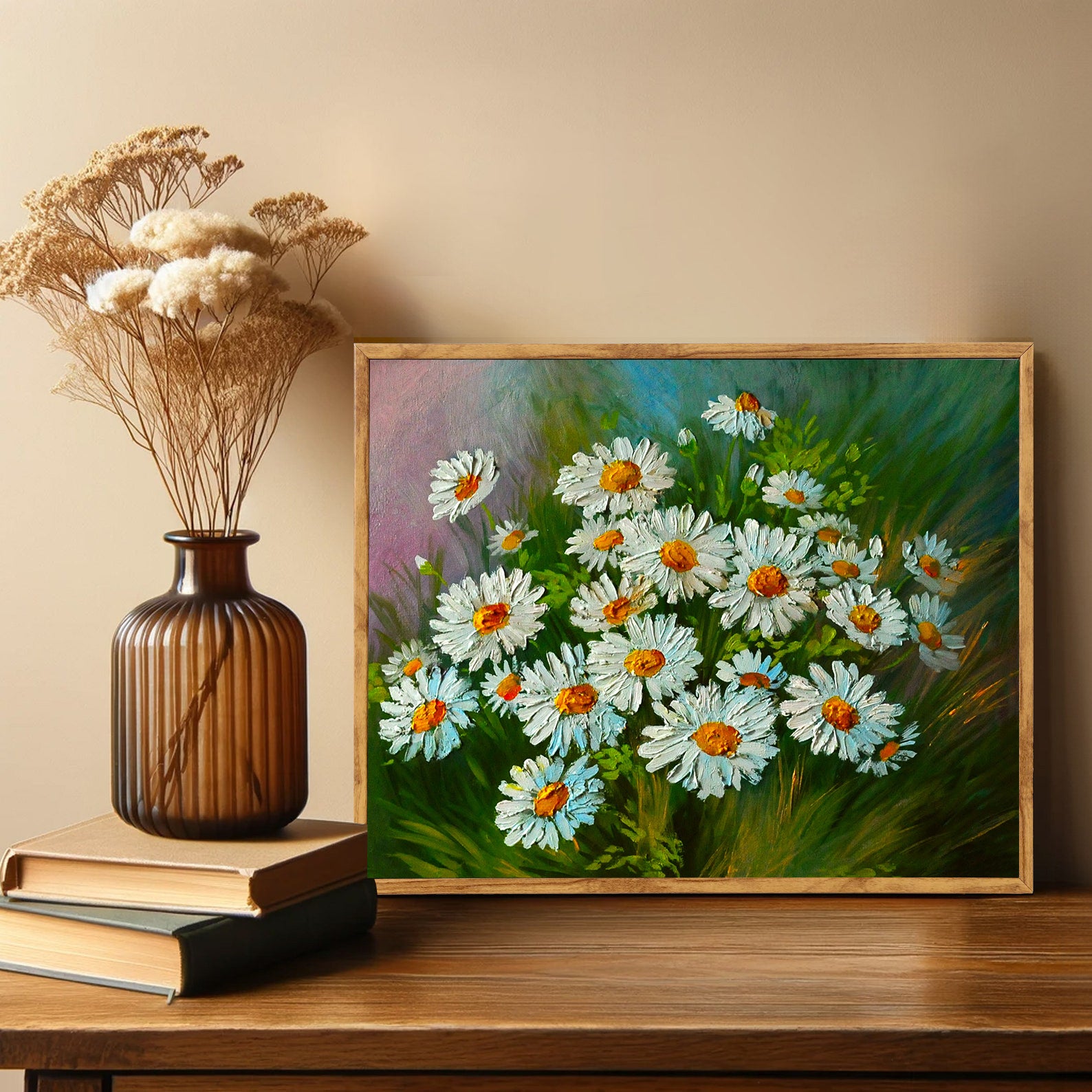 Tableau sur toile - Fleurs dans la plaine