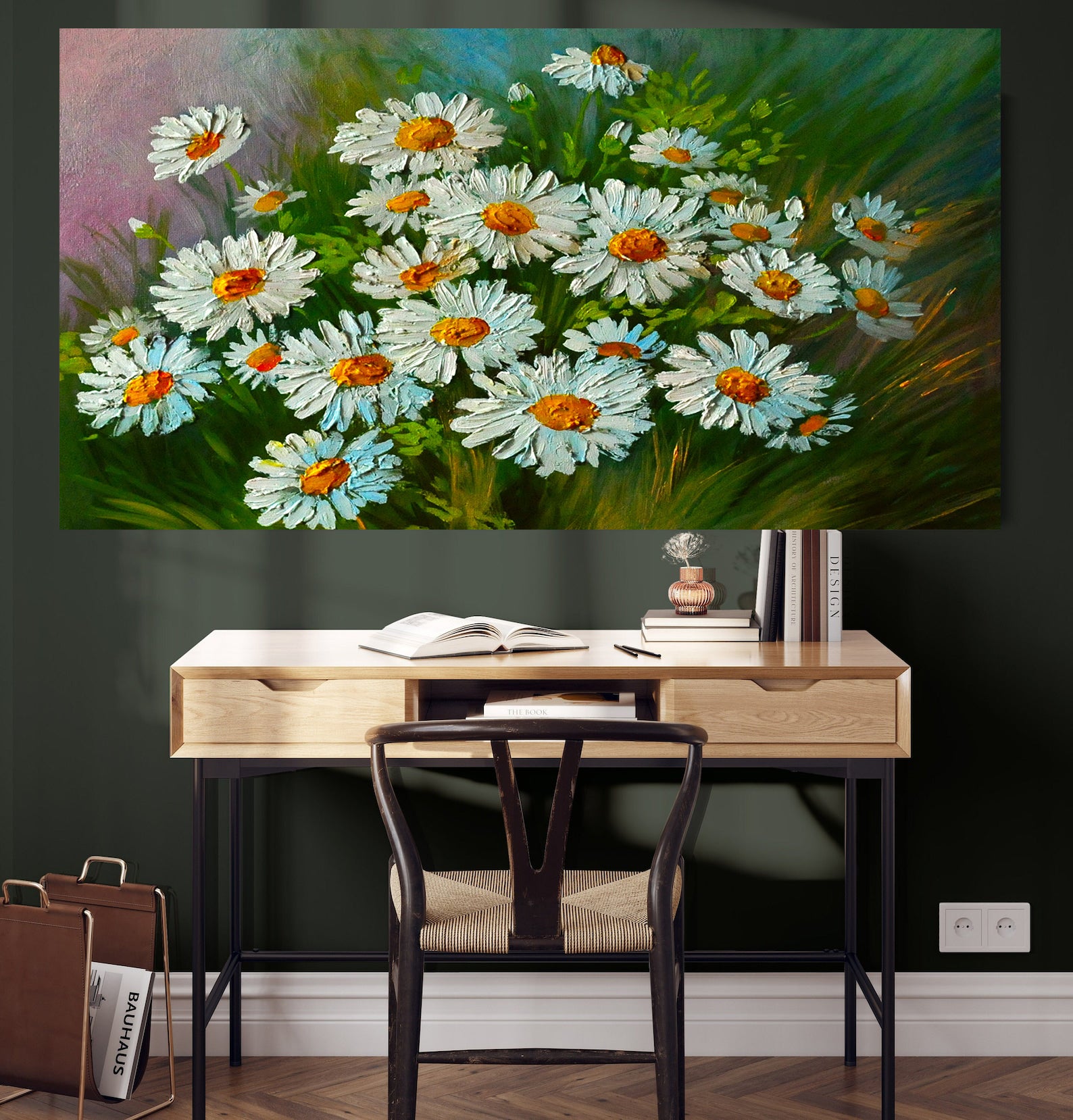 Tableau sur toile - Fleurs dans la plaine