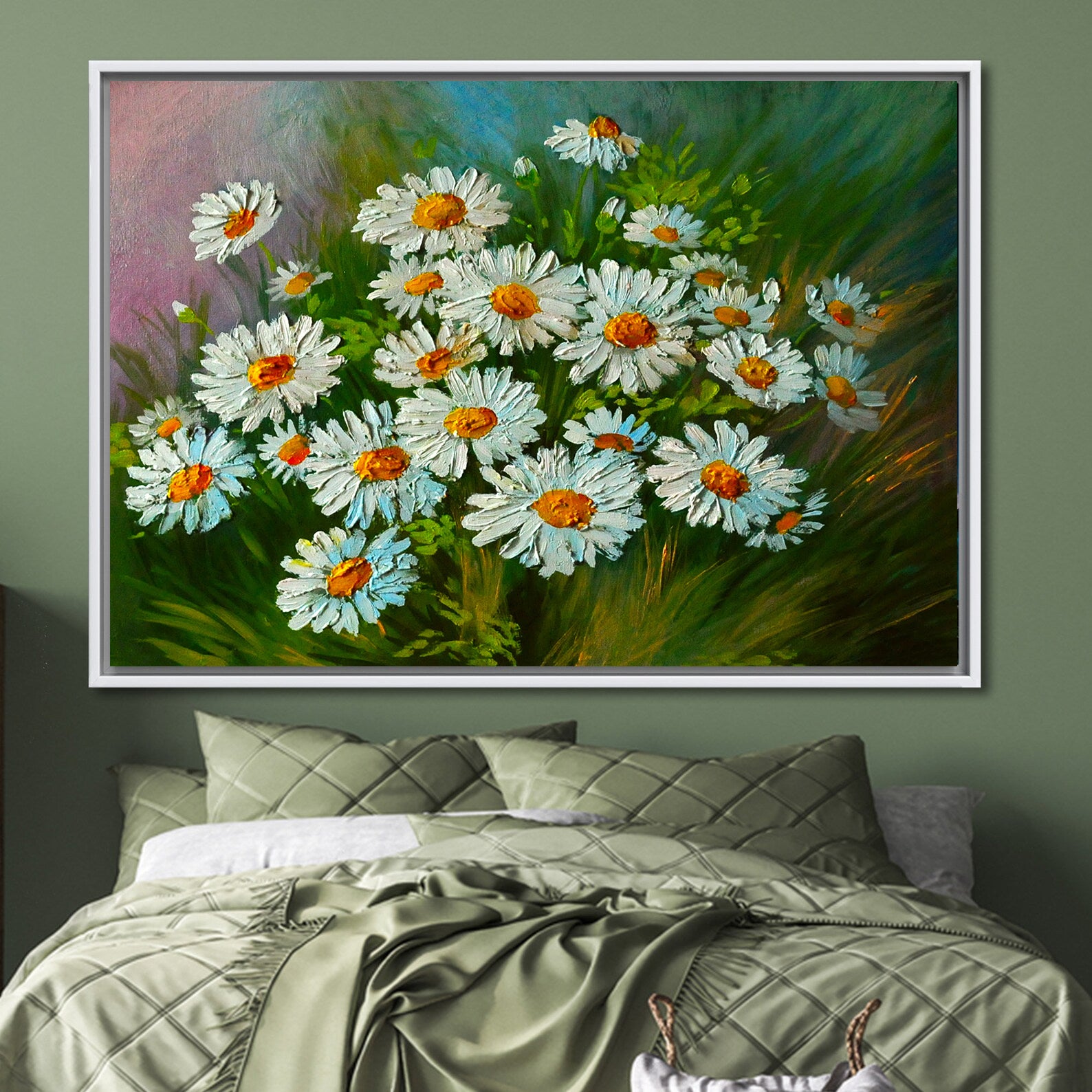 Tableau sur toile - Fleurs dans la plaine