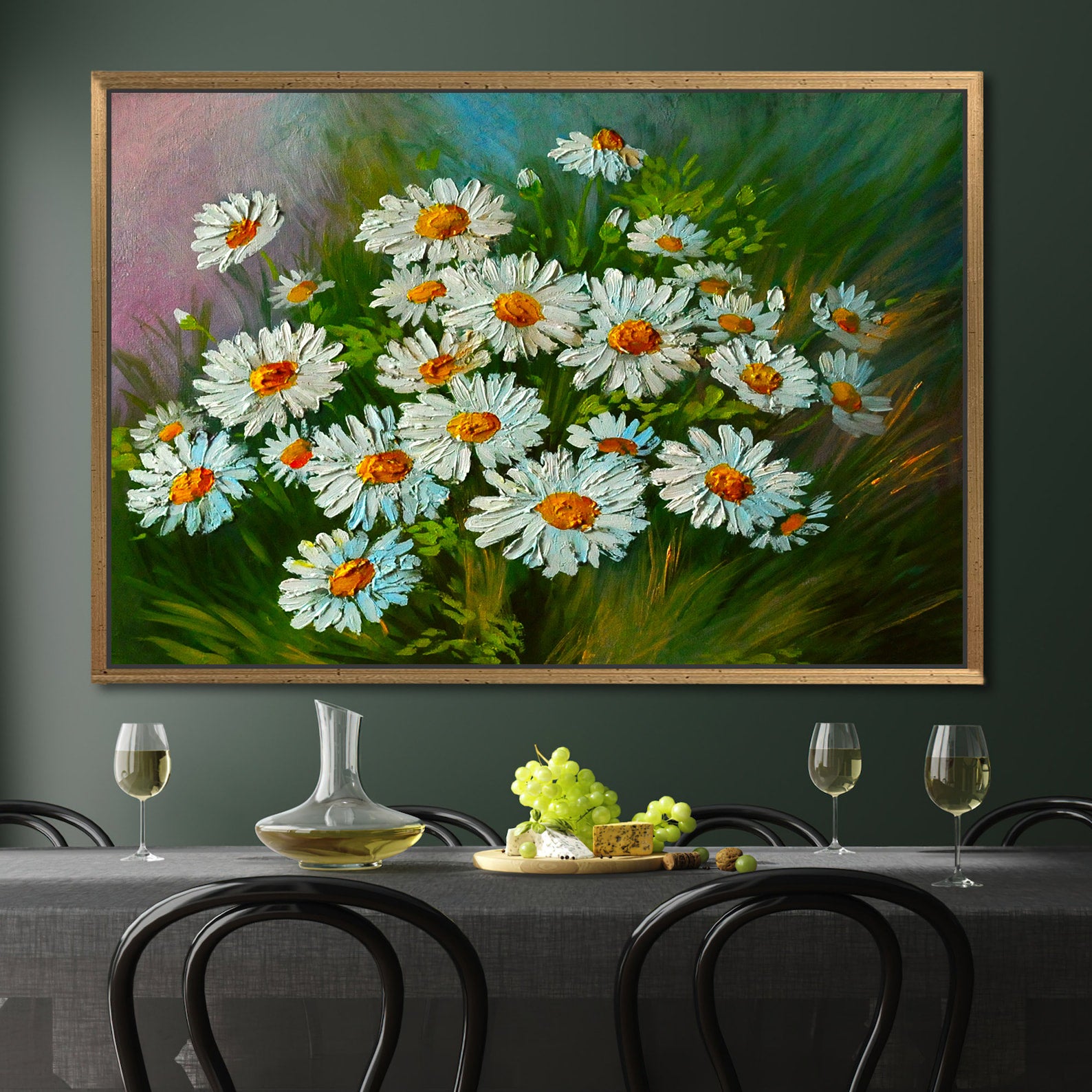 Tableau sur toile - Fleurs dans la plaine