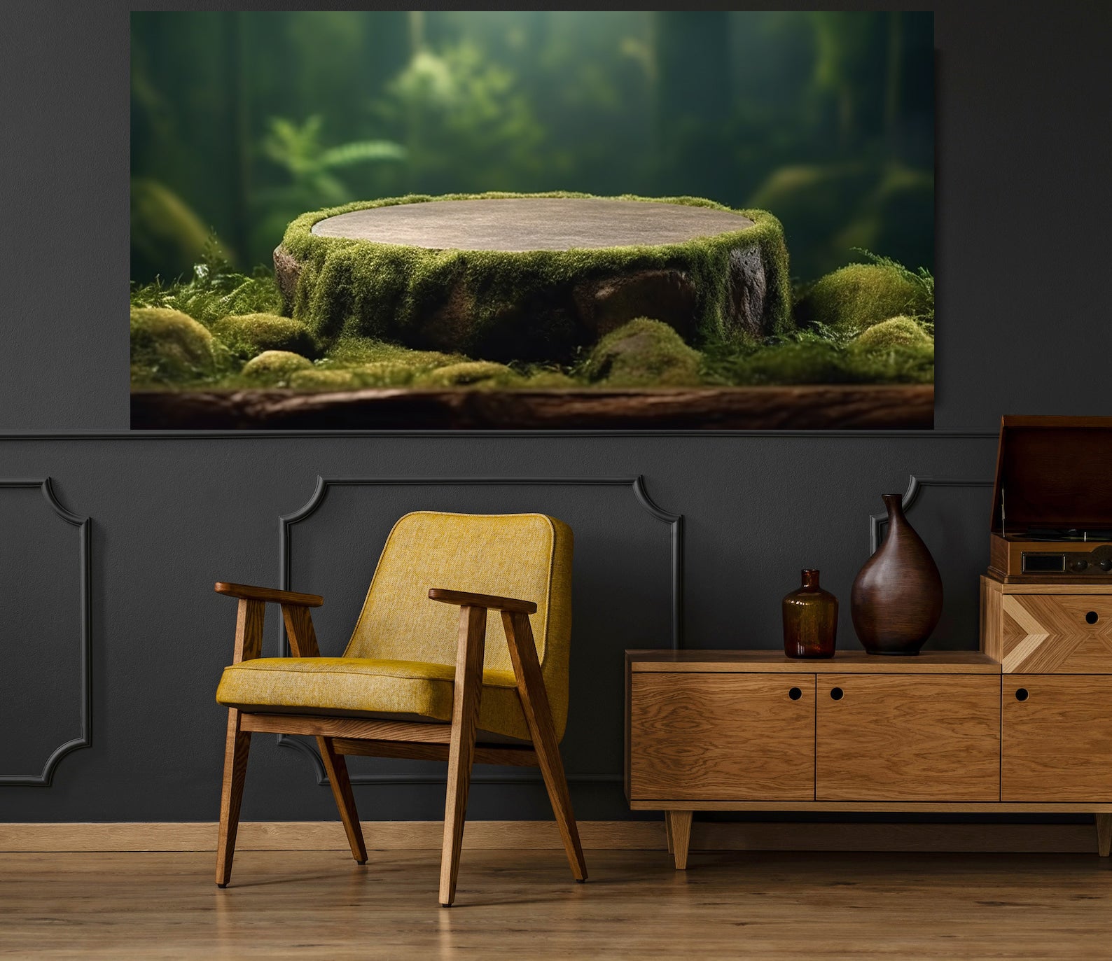 Peinture sur toile - Magie de la forêt