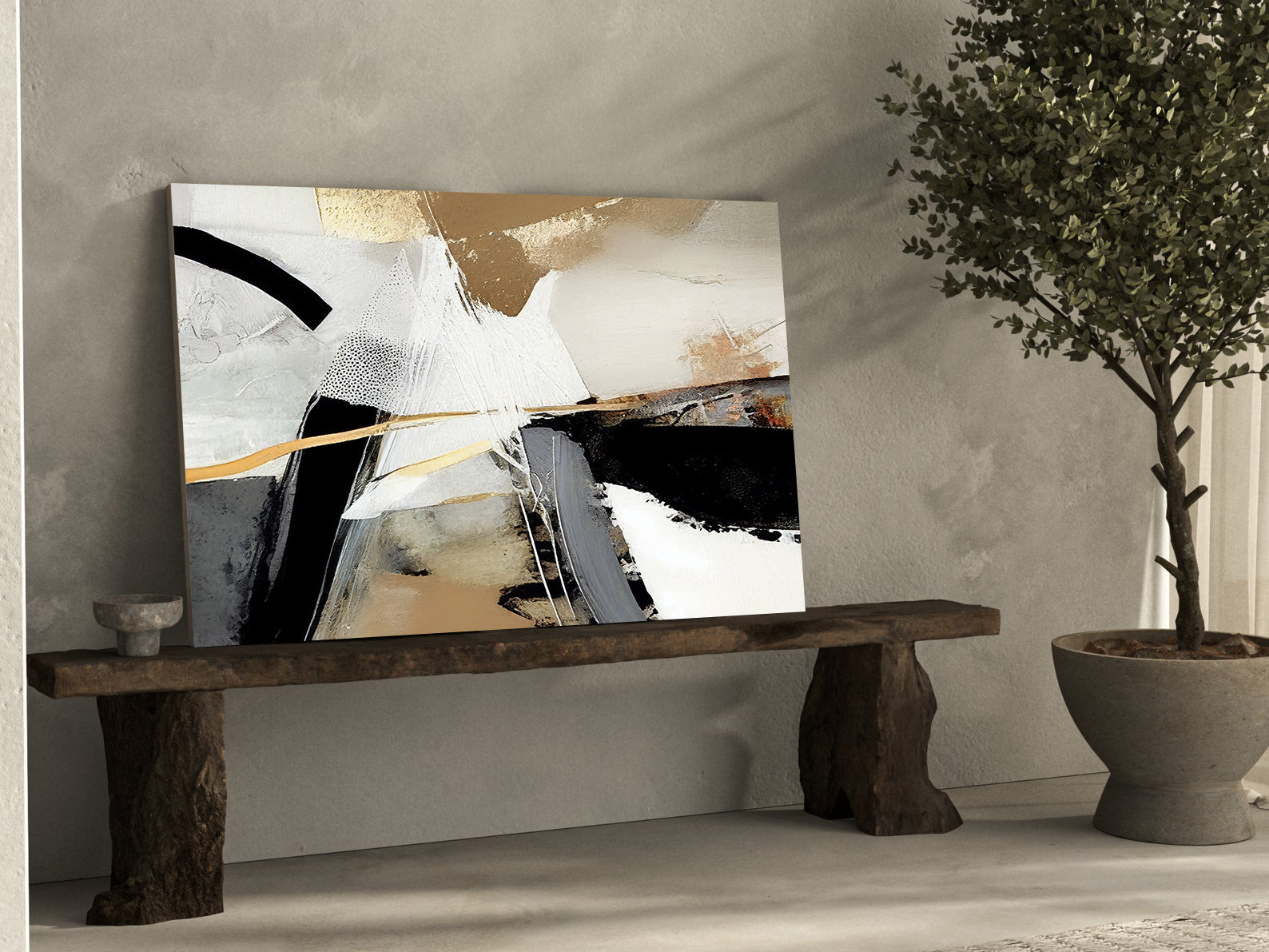 Tablou Canvas - Tranquillizing Gold