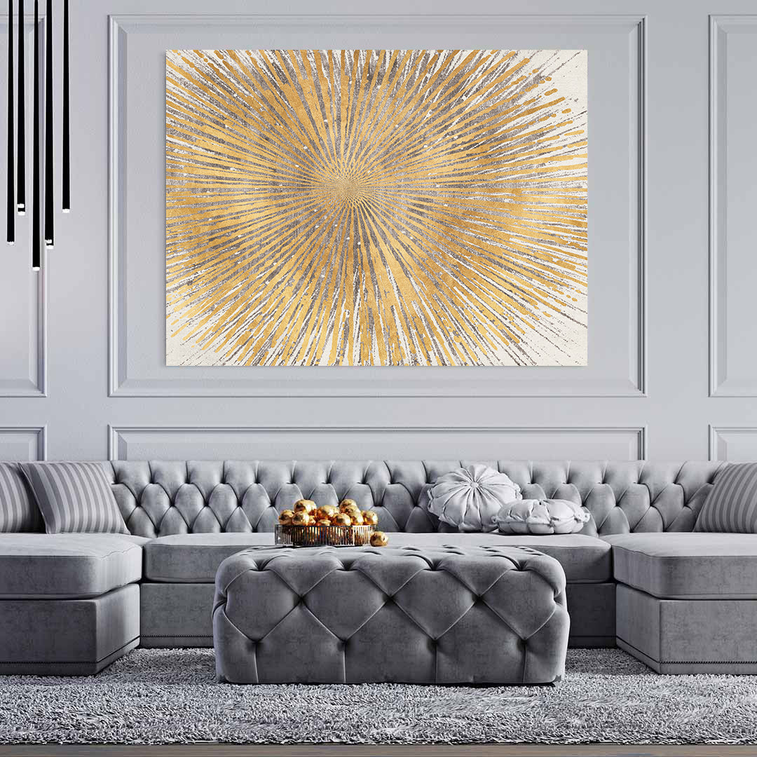 Tableau sur toile - Étoile dorée
