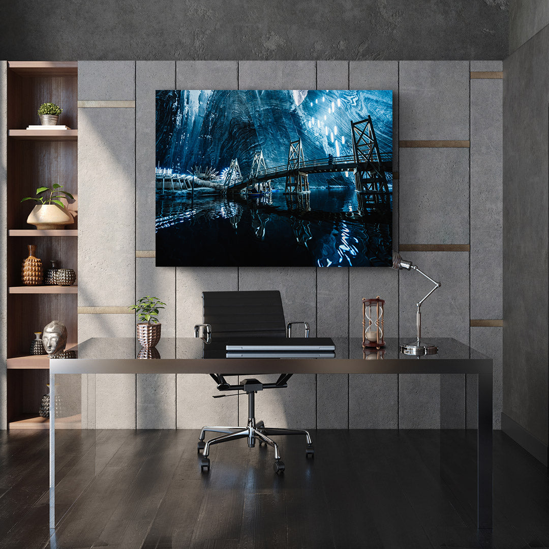 Peinture sur toile - Mine de sel de Turda