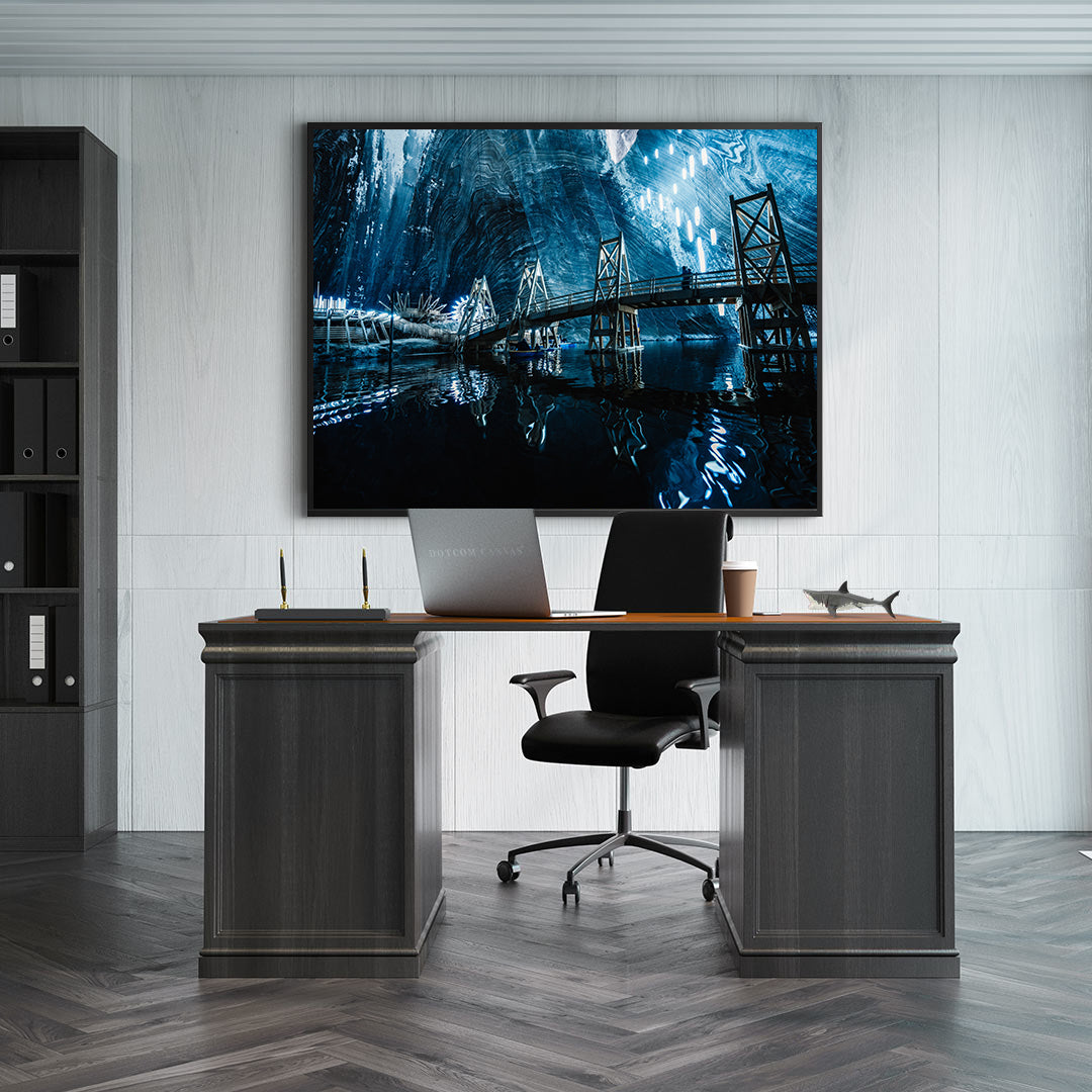 Peinture sur toile - Mine de sel de Turda