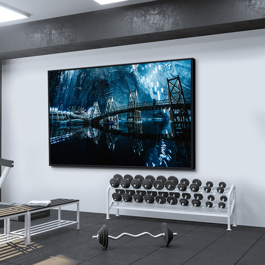 Peinture sur toile - Mine de sel de Turda