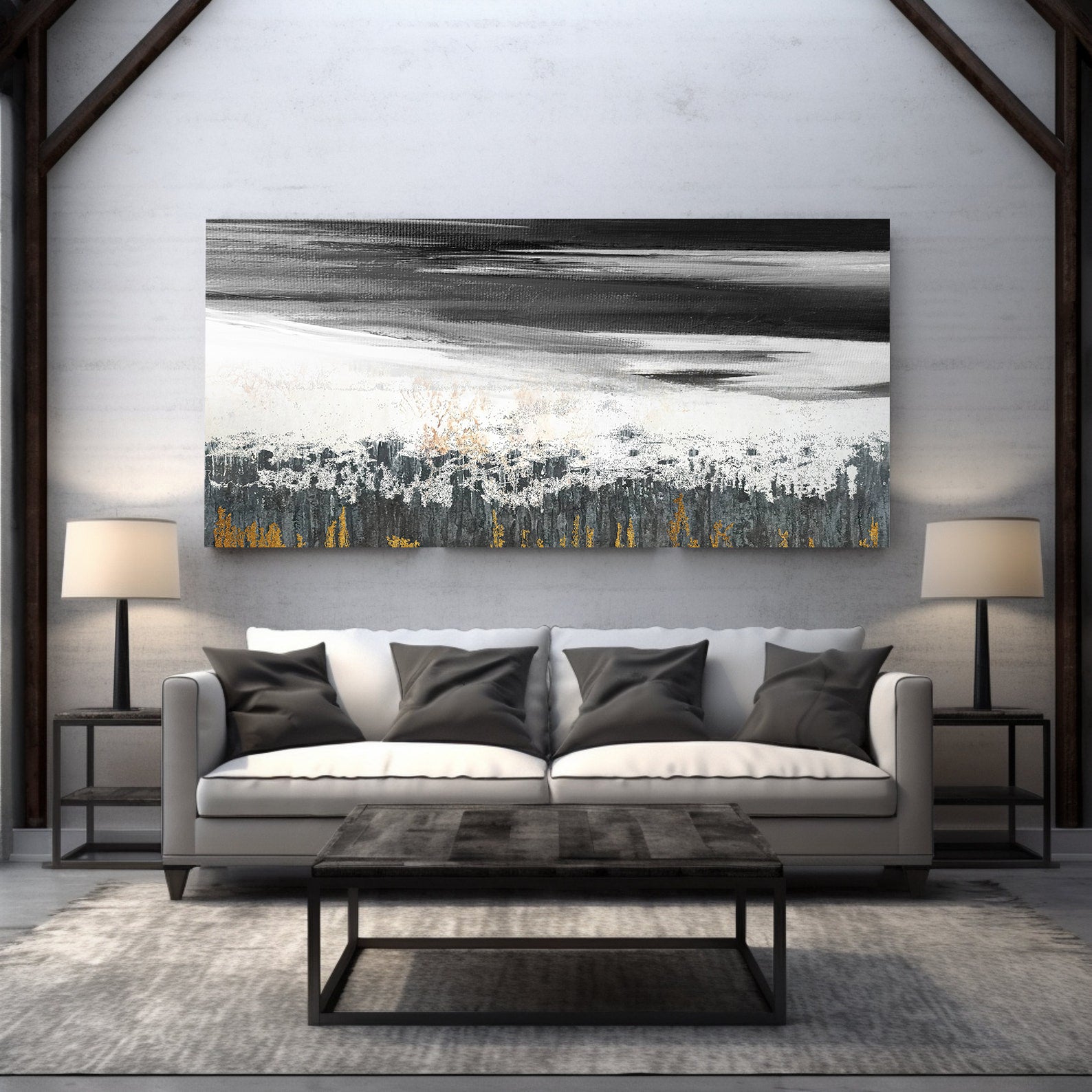 Tablou Canvas - Gold Abstract ARt