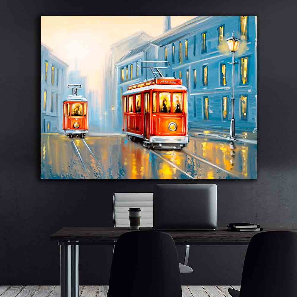 Tablou Canvas - Tramvai vechi