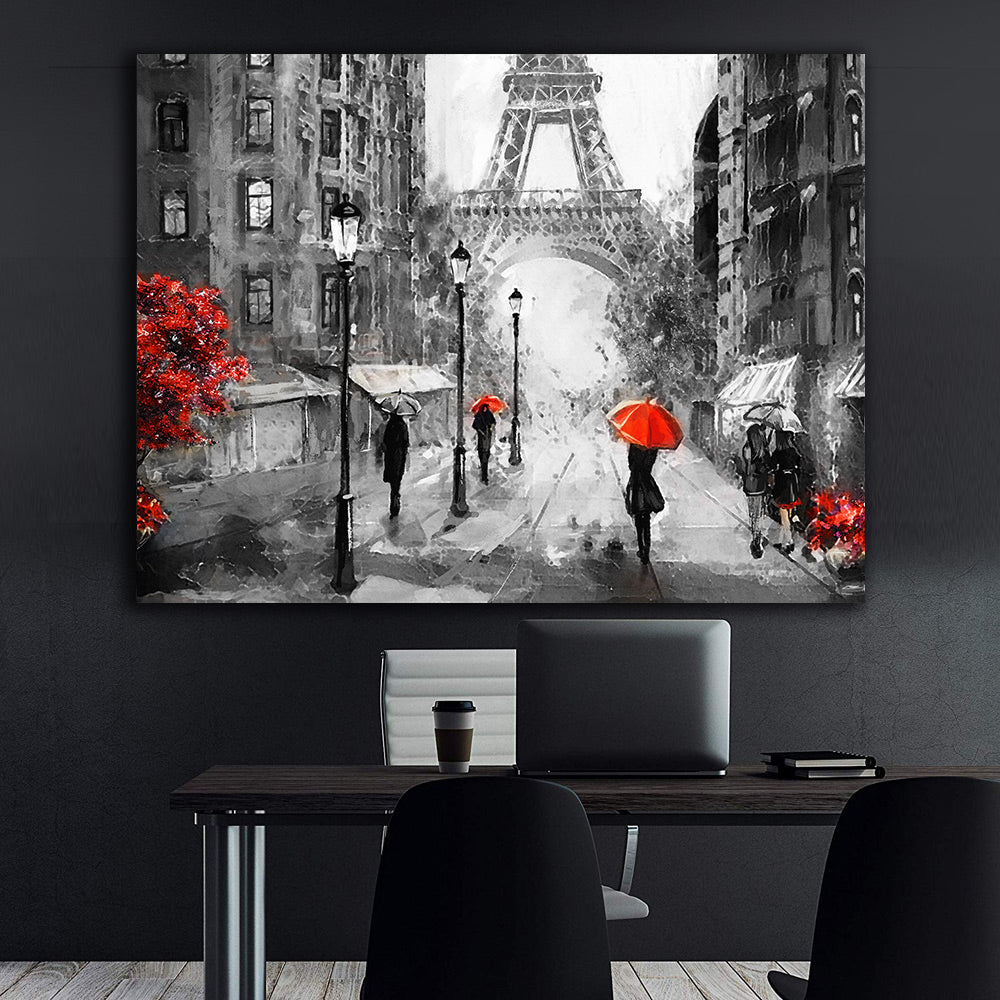 Tablou Canvas - Ploaie în Paris