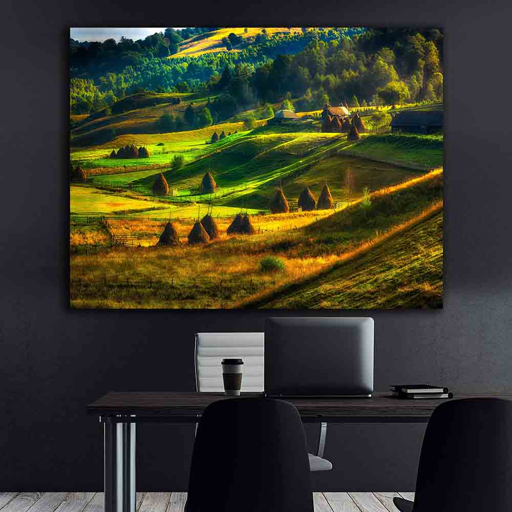 Peinture sur toile - Camp d'été