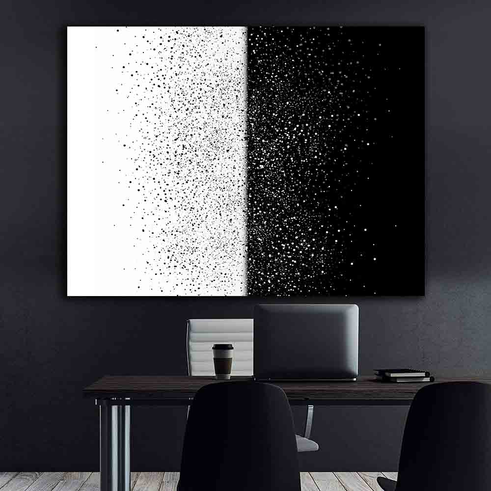 Tablou Canvas - Abstract alb si negru