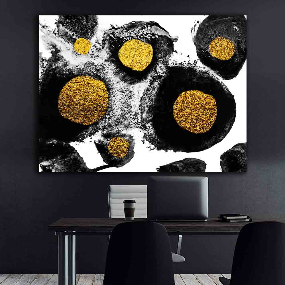 Tablou Canvas - Abstract din granule aurii