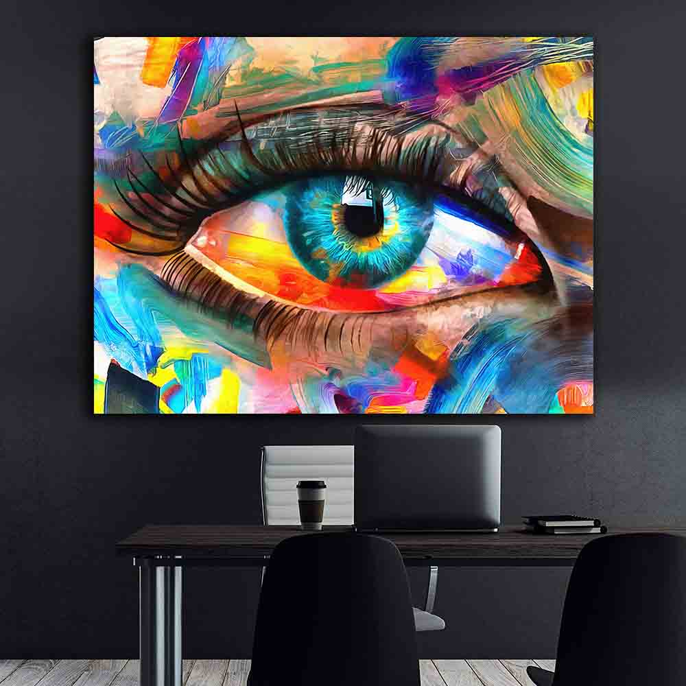 Tablou Canvas - Ochi colorat