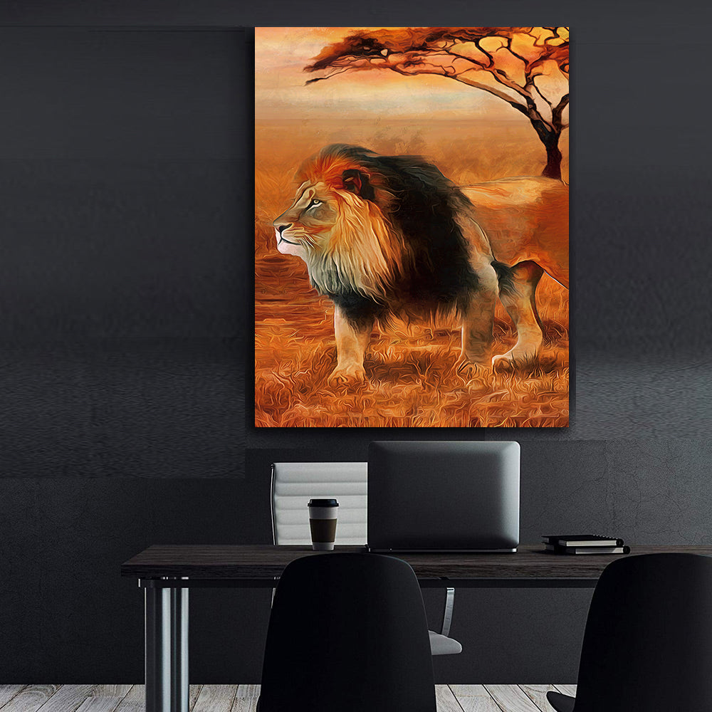 Tablou Canvas - Regele Leu