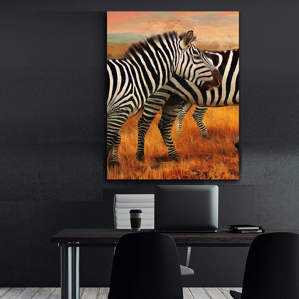 Tablou Canvas - Zebre