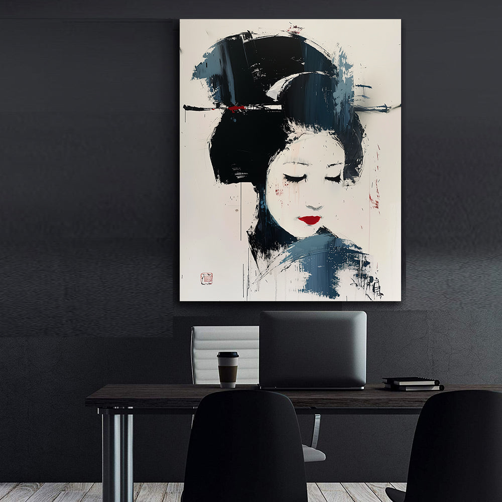 Tablou Canvas - Geisha Portret