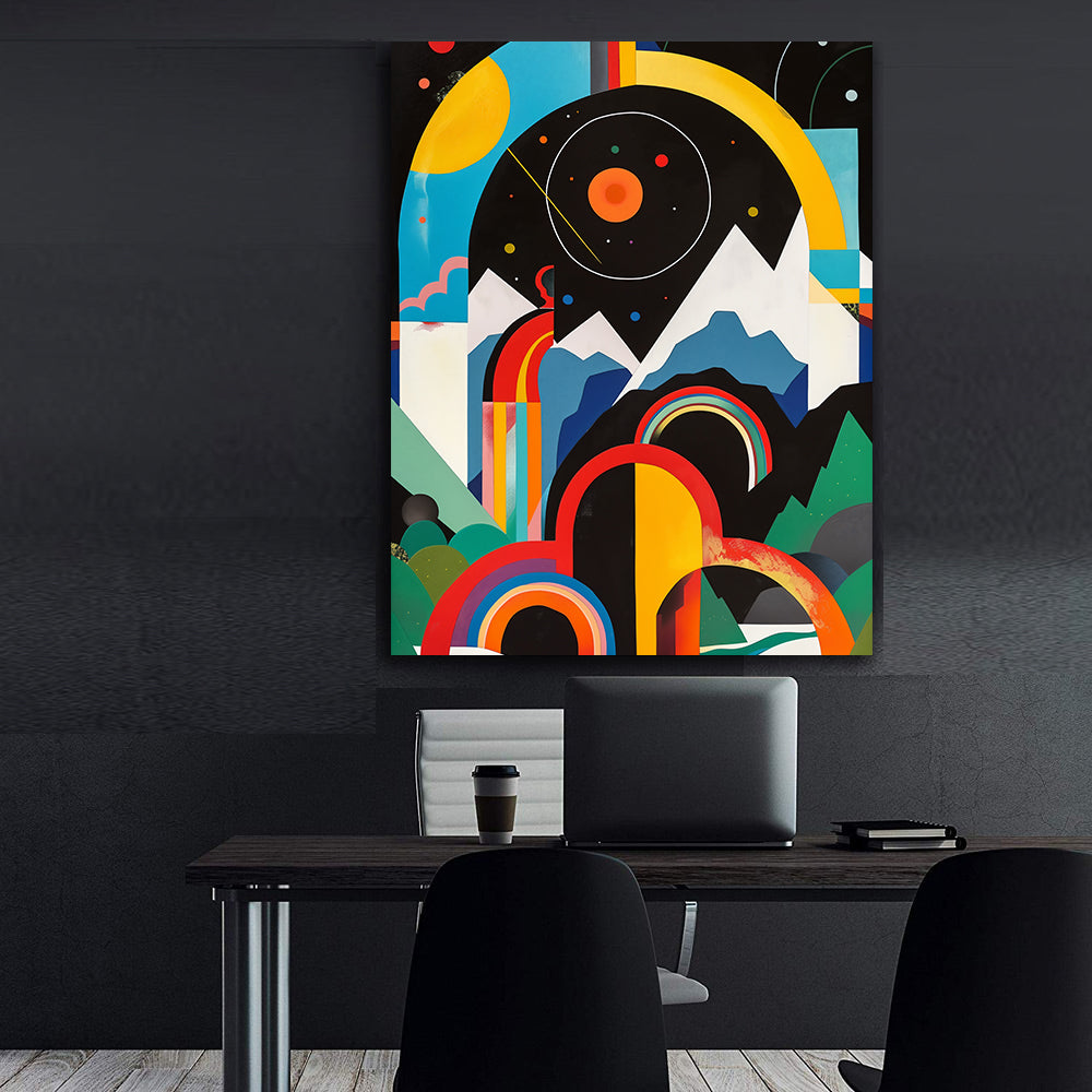 Peinture sur toile – Art géométrique abstrait